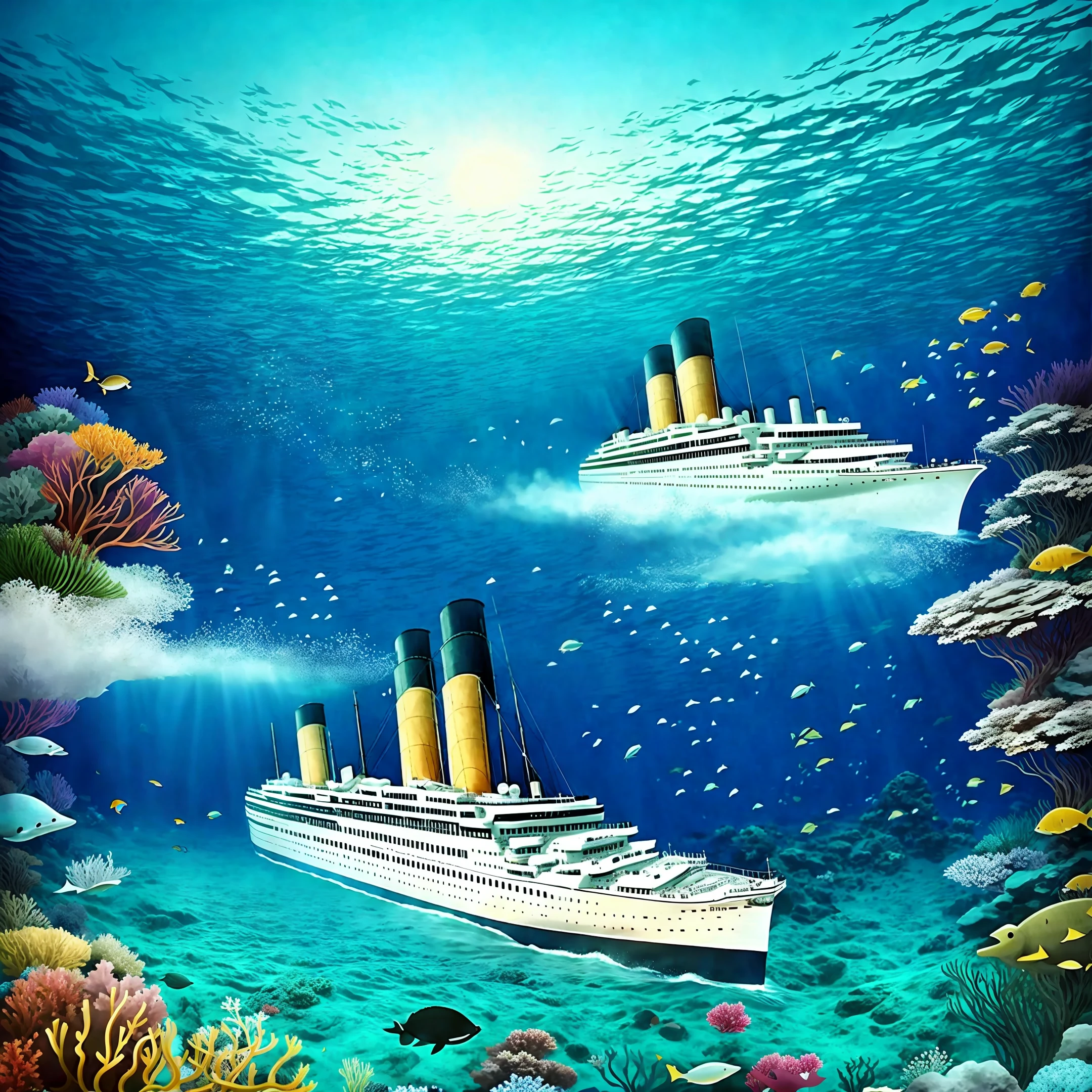 Titanic under the sea