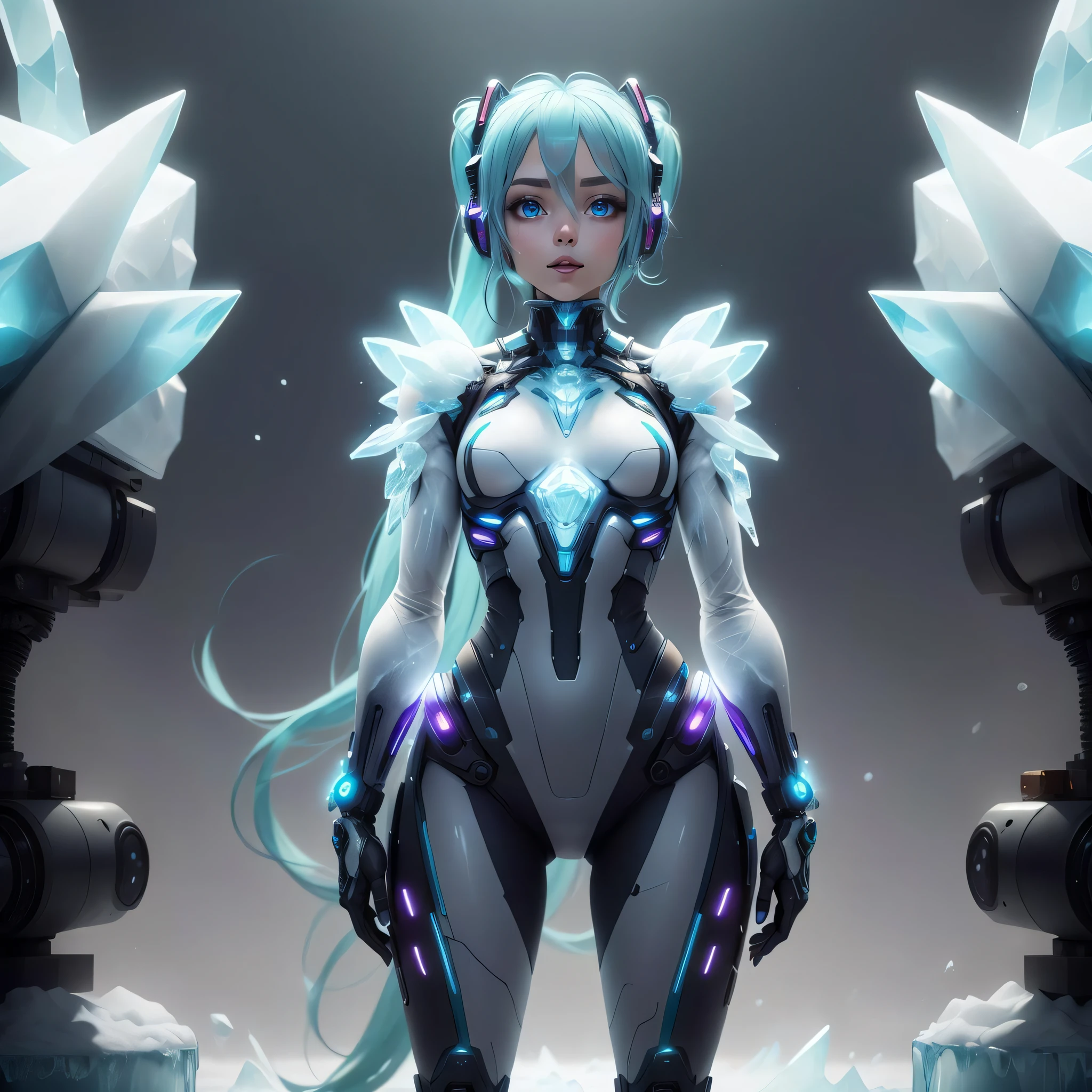 frostracetech, cryogenic , scifi ,
1girl, standing, hatsune miku, detailed eyes
