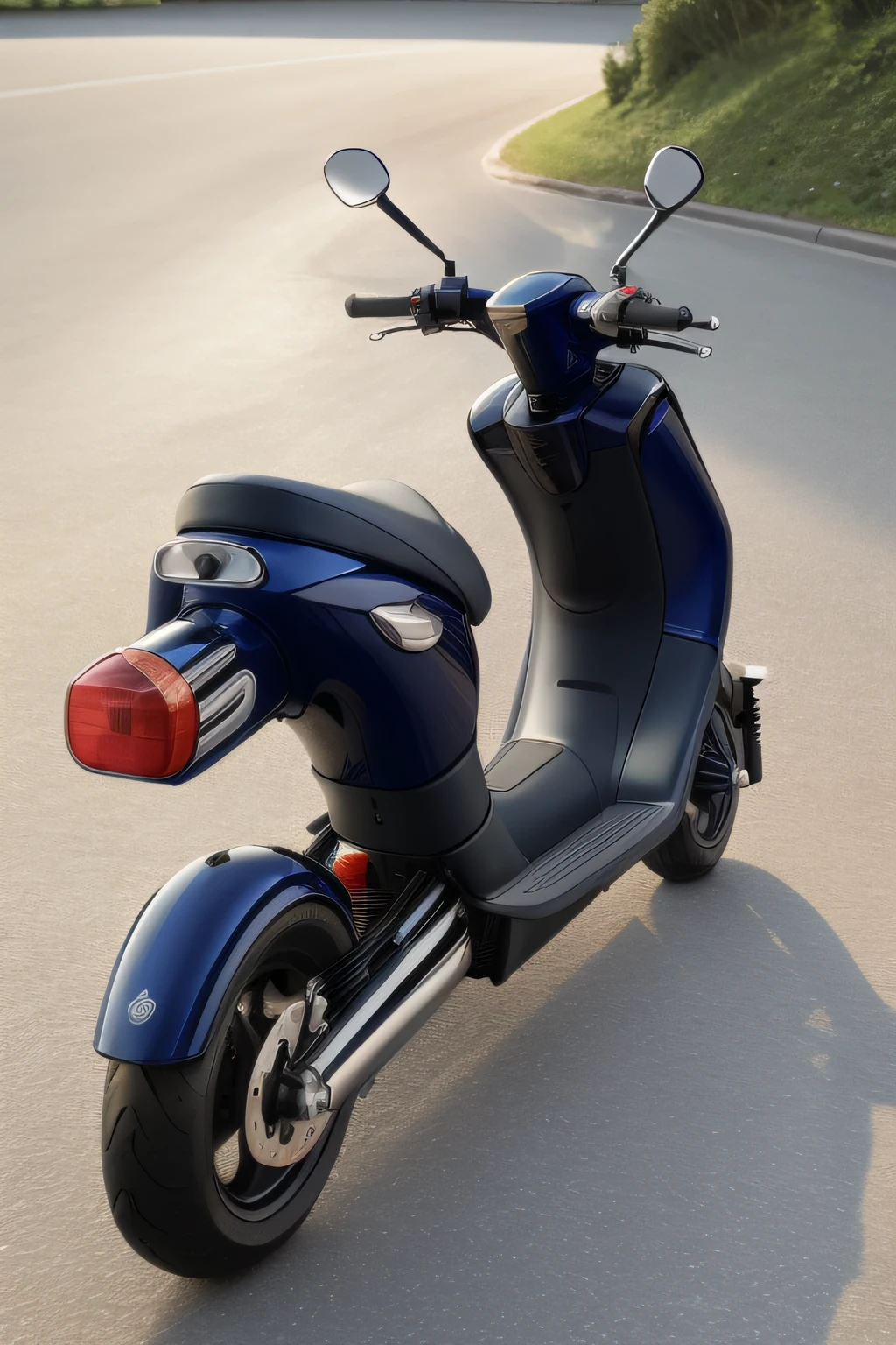 a scooter, morphyrichards {masterpiece},{best quality},highres, 8k, wlop, stunning, much detail, UHD