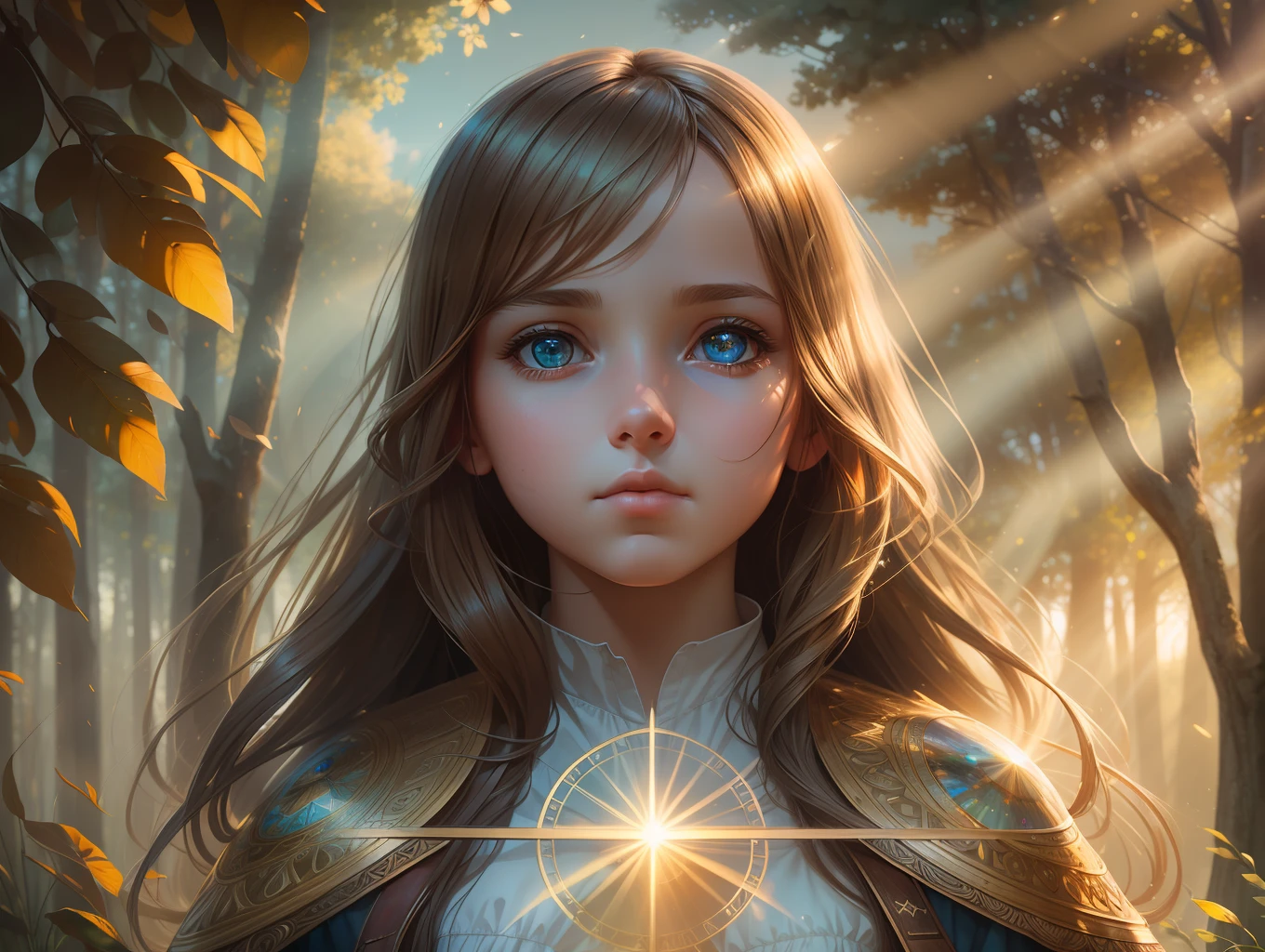 award winning concept art of (1girl:1.2), outdoors, god rays, centered, (masterpiece:1.2), (best quality:1.2), Amazing, highly detailed, beautiful, finely detail, warm soft color grading, Depth of field, extremely detailed 8k, fine art, stunning, iridescent