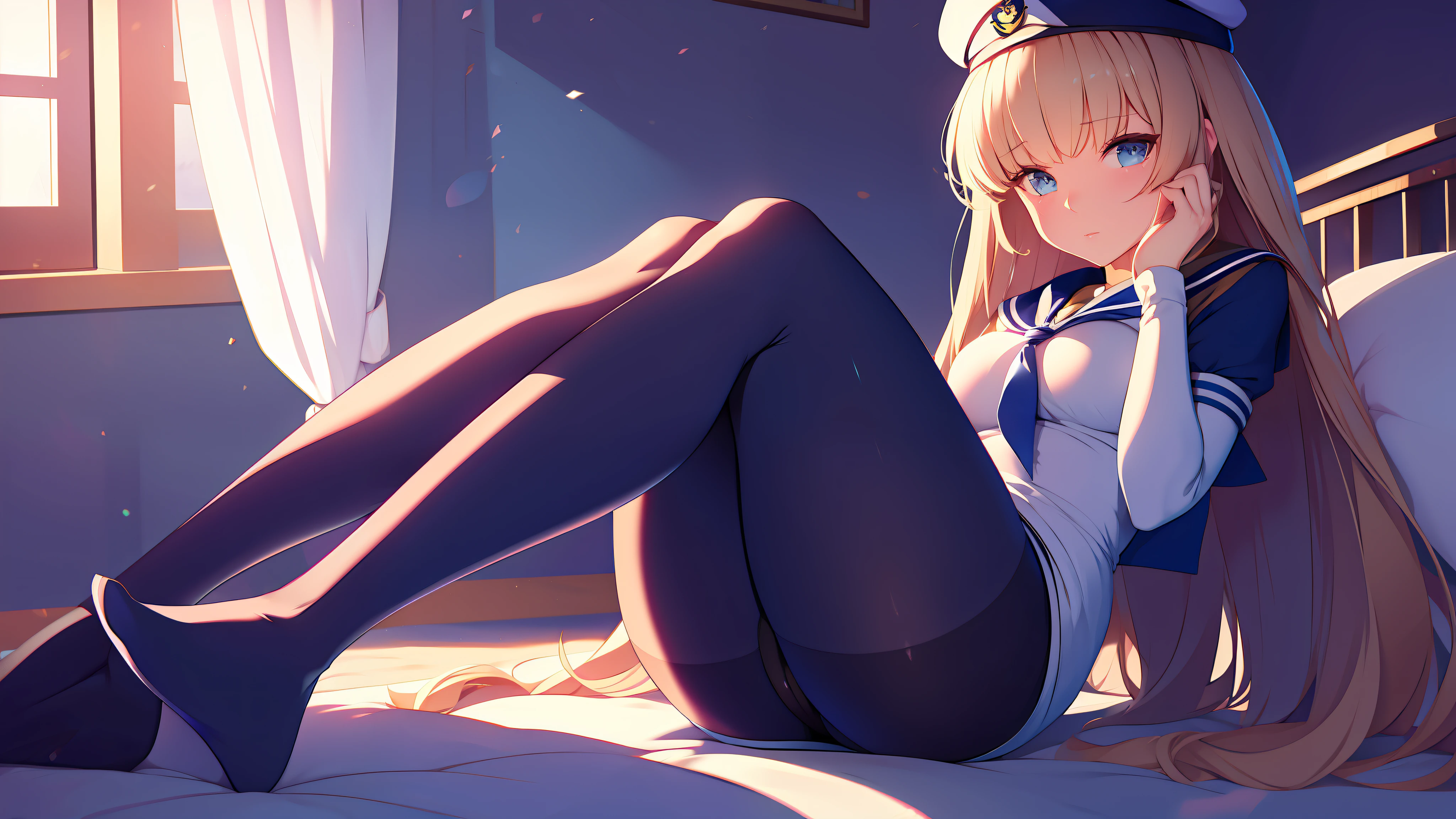 Pantyhose, sailor outfit, thighs