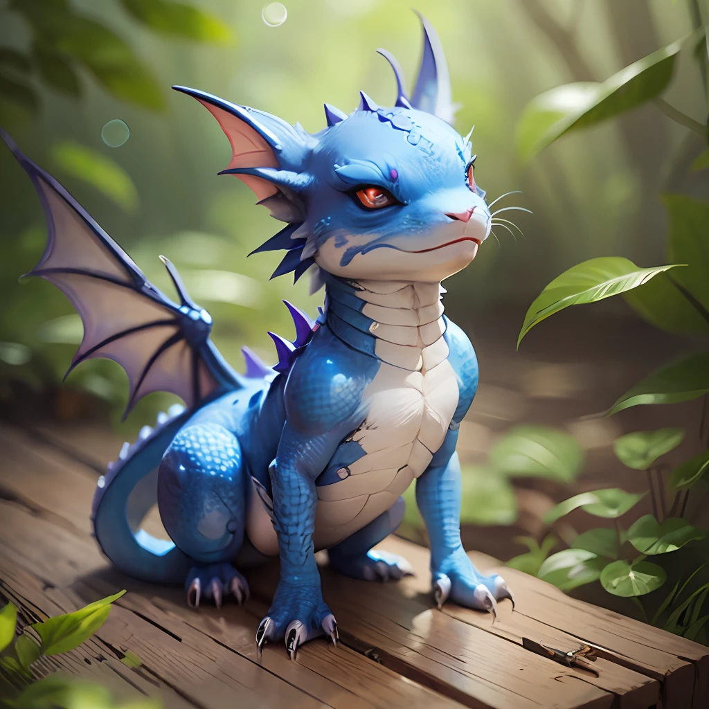 little blue female dragon --auto --s2
