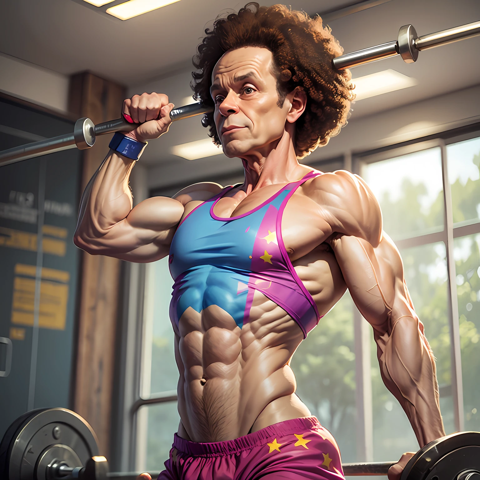 Richard Simmons lifting weights --auto --s2