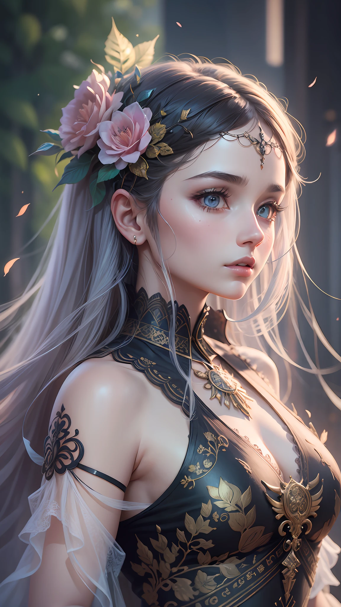 ethereal and aesthetic girl::3 intricate details, ornate, detailed illustration, octane render ::2 real girl, beautiful, trending on artstation, (((realistic))) --auto --s2
