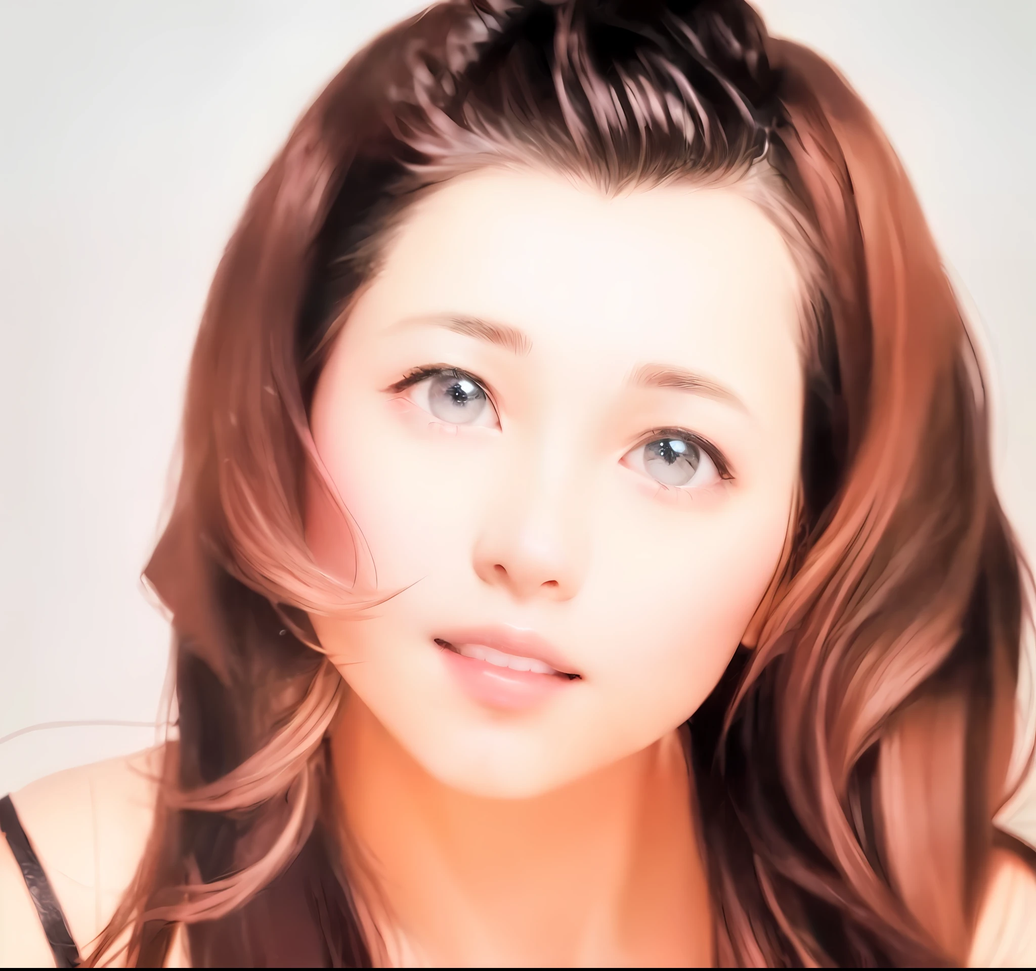 Raw photo, (photorealistic: 1.6), highest quality, masterpiece, super high resolution, Japan beautiful wife, cute, (smile: 10.0), (sexy: 1.4), (sagging eyes: 2.0), (large and patchy eyes: 3.0), (moist eyes: 3.0), (upper eyes looking at the camera: 3.0), (blushing cheeks: 3.0),