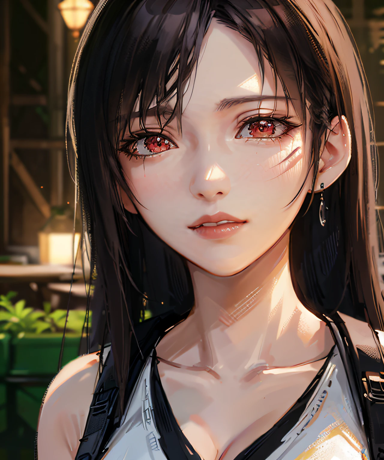 (pureerosface_v1:0.9),((photorealistic:1.4)), nsfw, best quality, masterpiece, illustration, an extremely delicate and beautiful, (CG:1.2),extremely detailed , ,unity ,8k wallpaper, Amazing, finely detail,best quality,official art, incredibly absurdres,ultra-detailed, highres, extremely detailed,
1girl, tifa_lockhart, beautiful detailed girl, extremely detailed eyes and face, beautiful detailed red eyes, light on face, cinematic lighting,