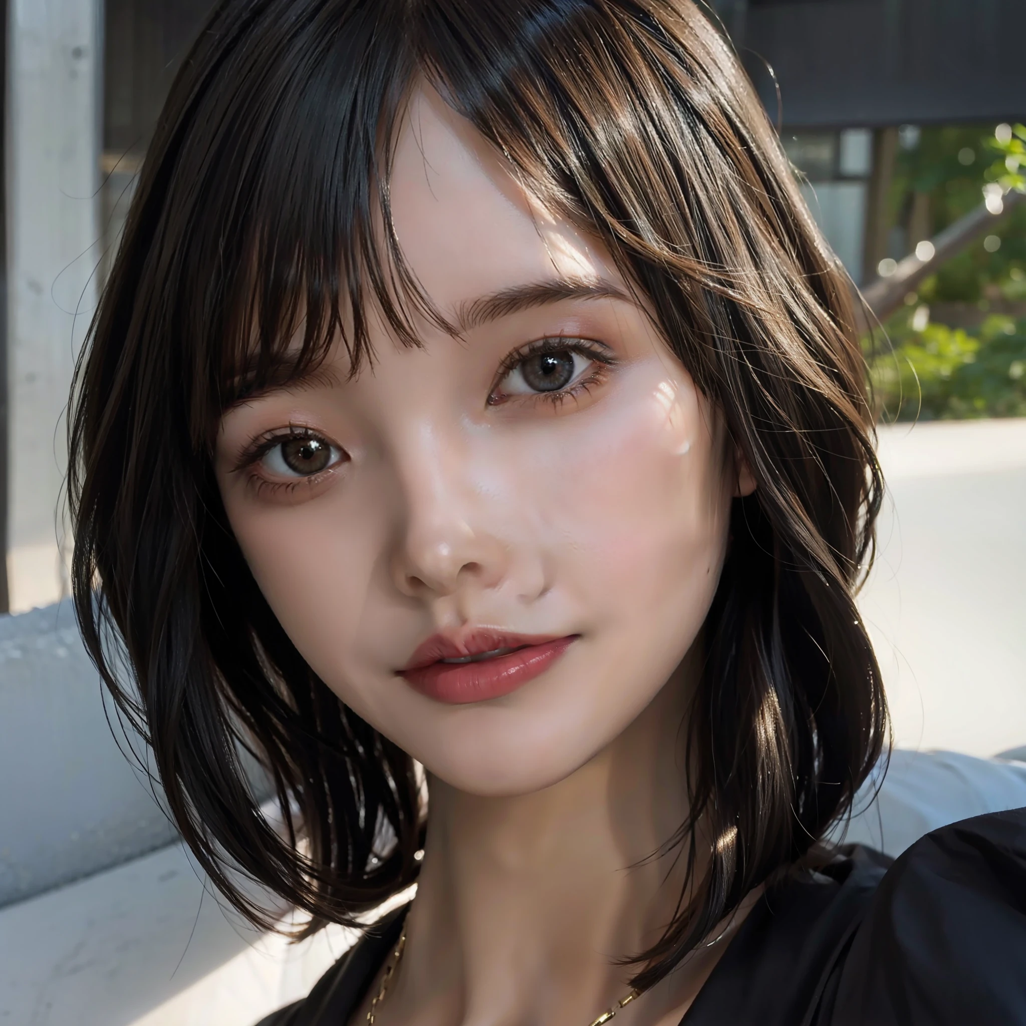 Close-up of a beautiful bob cut beauty