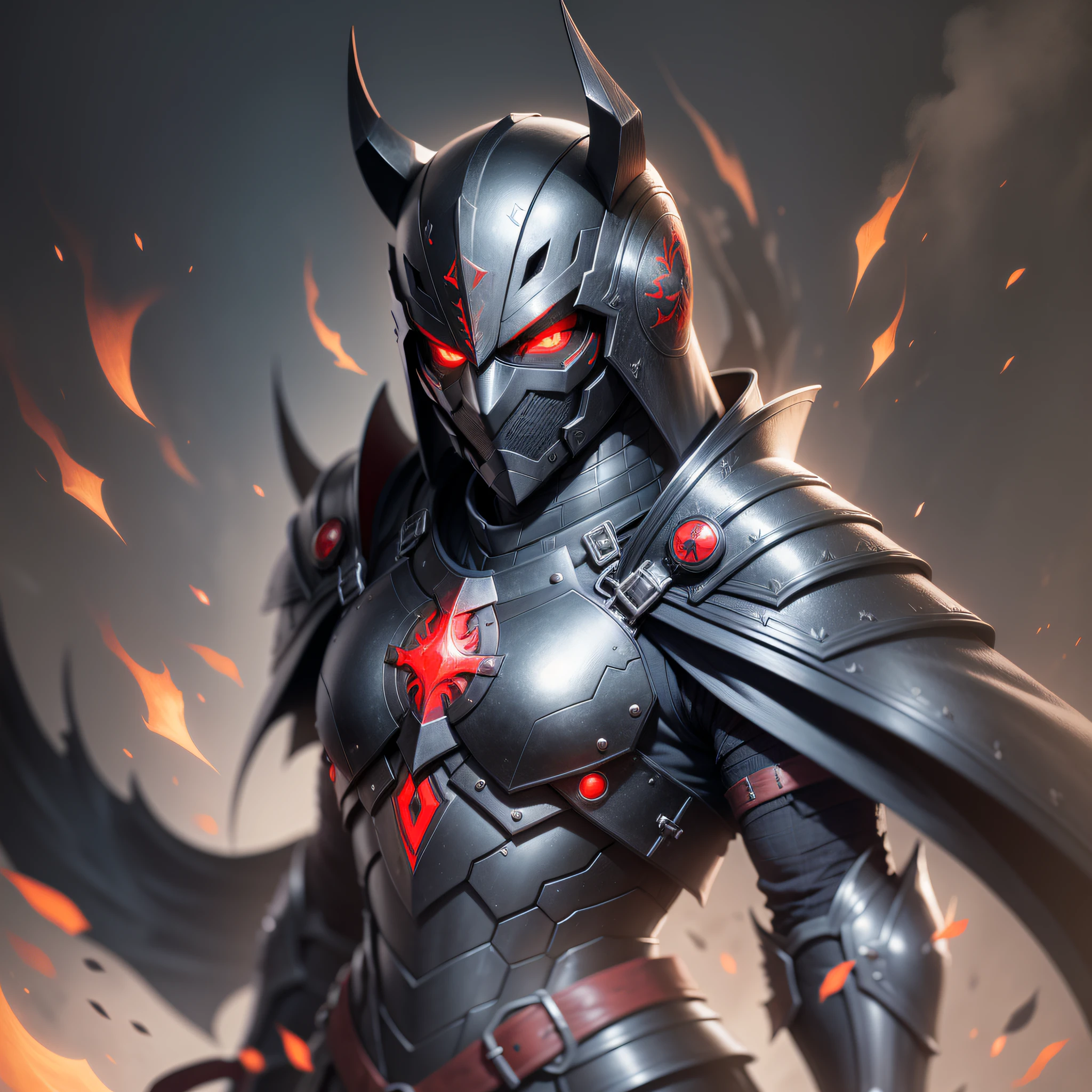 A close up of a person in armor with a sword - SeaArt AI