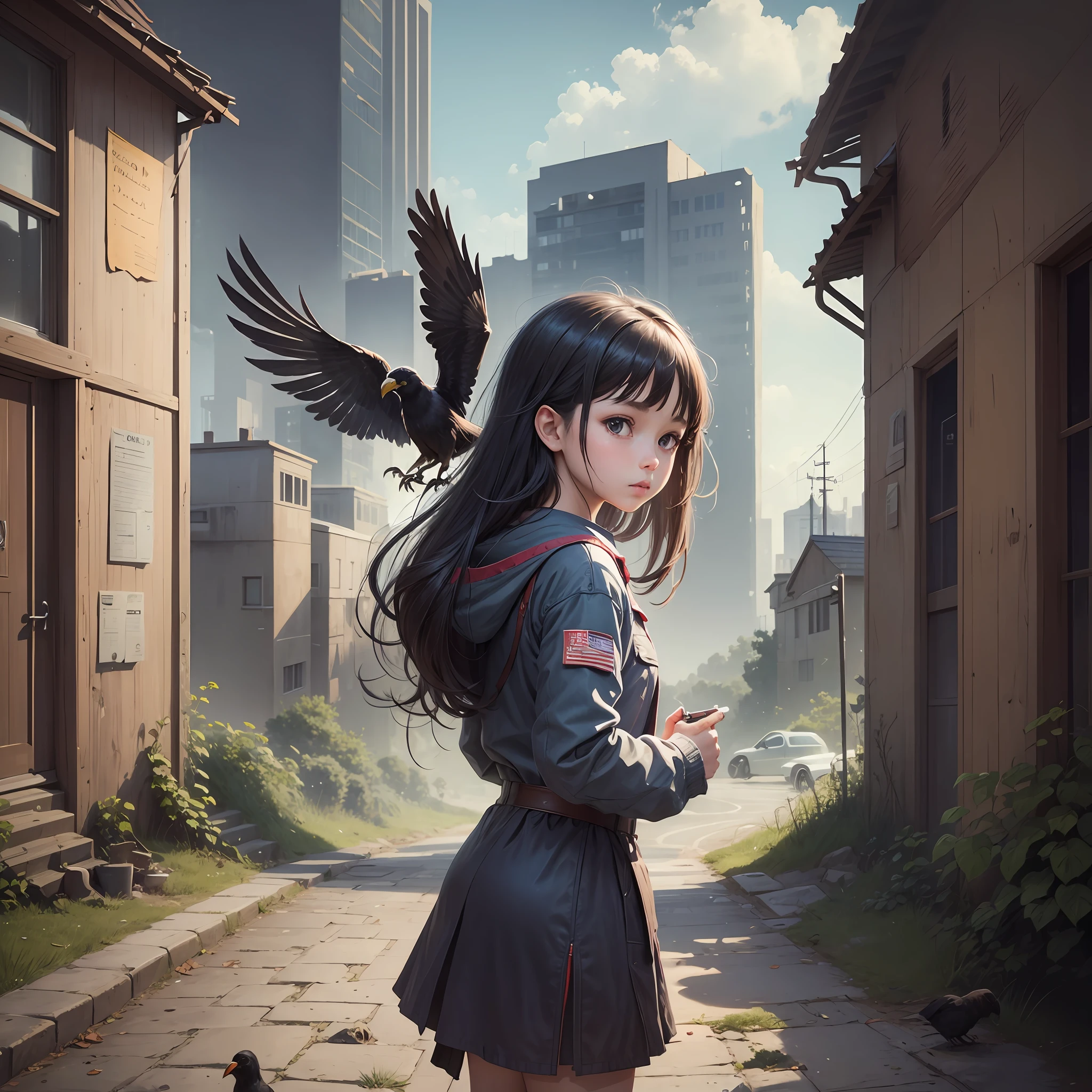A girl with DNA from a crow