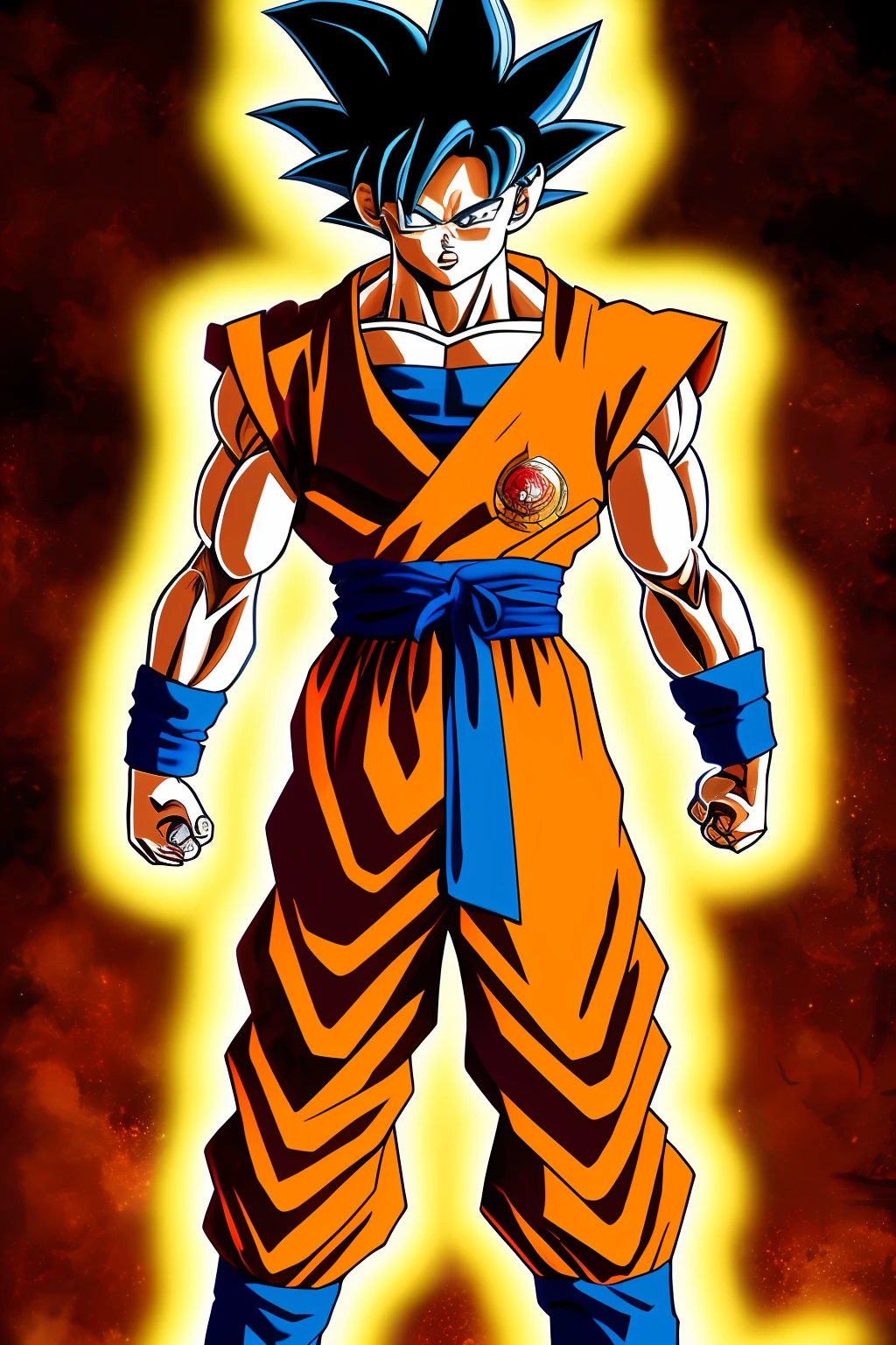 Goku in gold armor