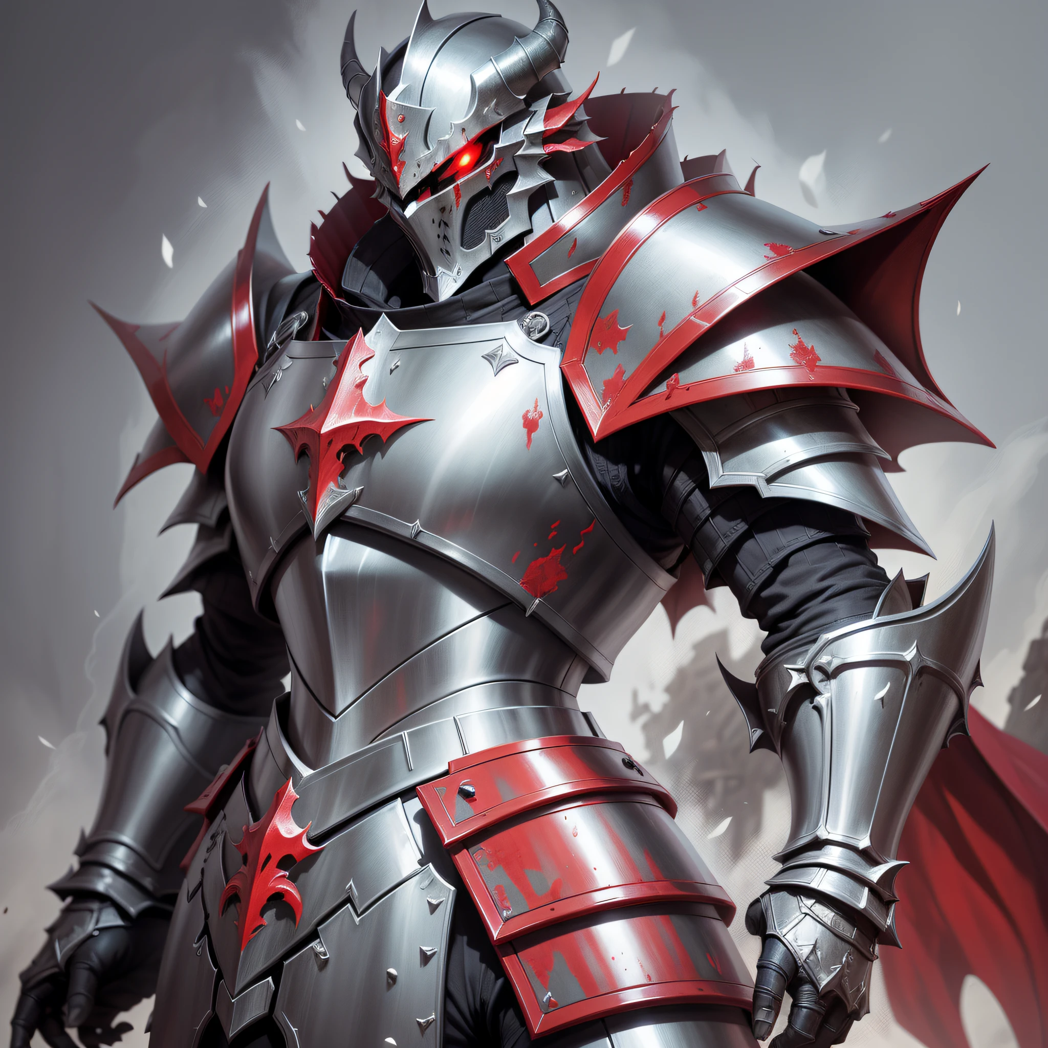arafed knight with red eyes and a black armor, dragon knight, demon armor, demonic dragon inspired armor, draconic looking armor, evil knight, dragon armor, dragon inspired armor, red demon armor, dragon ancient full plate armor, shadow armor, epic fantasy digital art style, dark armor, black and red armor, blood knight, fantasy inspired dragon armor