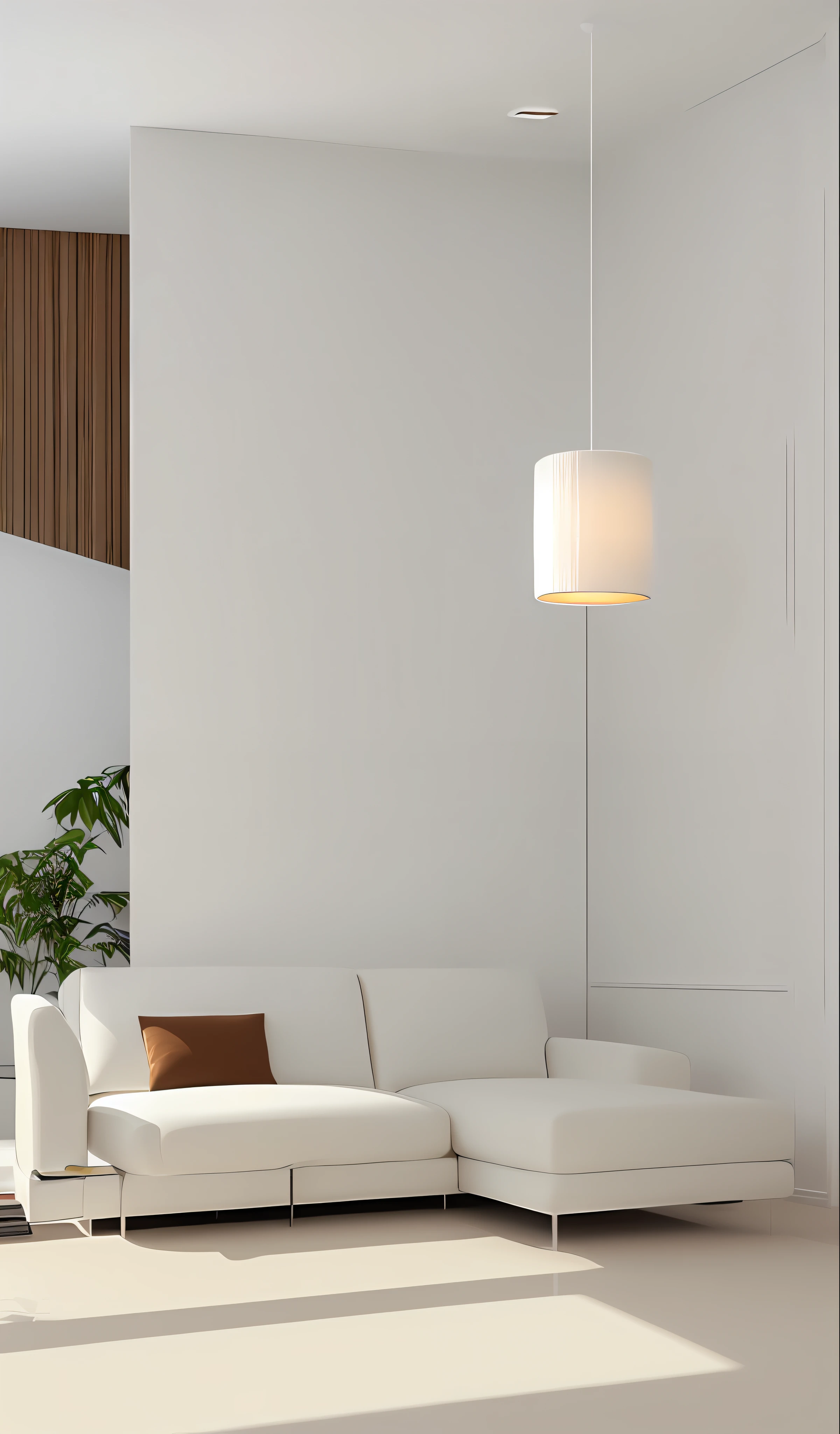 arafed living room with white sofa and white footstool, modern minimalist cream style living room, beige color scheme, brown and white color scheme, living room interior, 3ds max rendering, white furniture, vray rendering, living room interior, brown and cream color scheme, 3ds max rendering, elegant render, cozy living room interior, cream and white color scheme, hyper realistic, front view