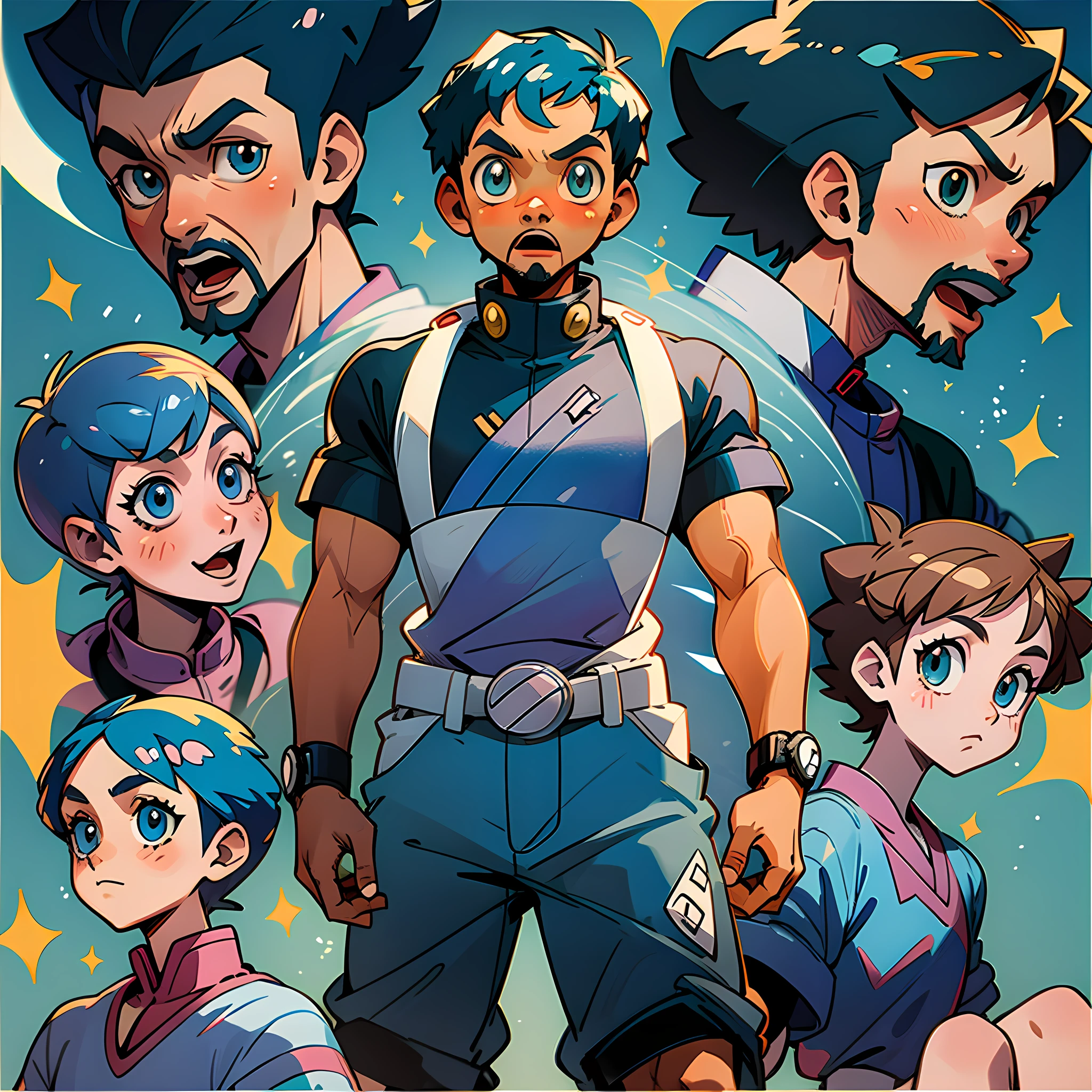 Will Smith Pokemon Trainer, Anime (Manga Style)