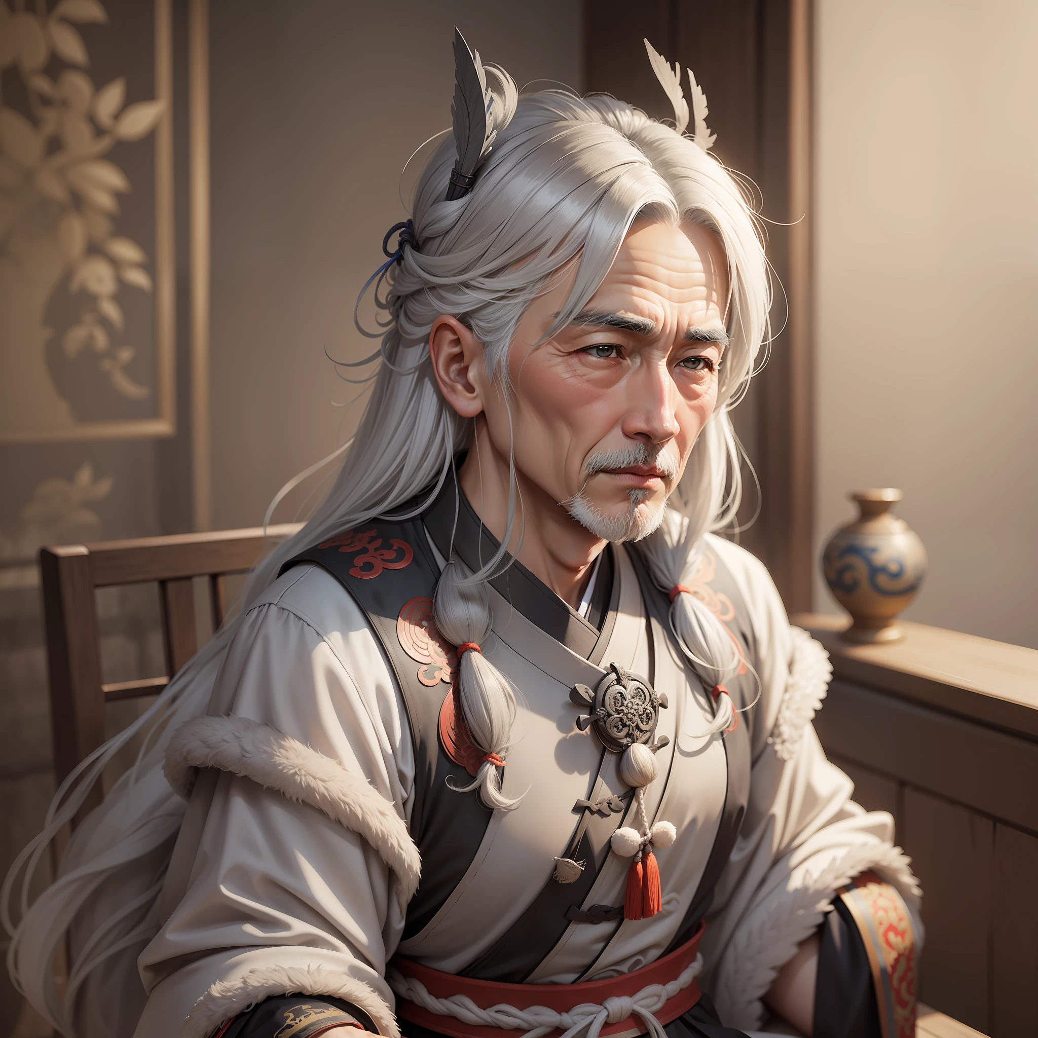 A gray-haired veteran of the Tang Dynasty --auto --s2
