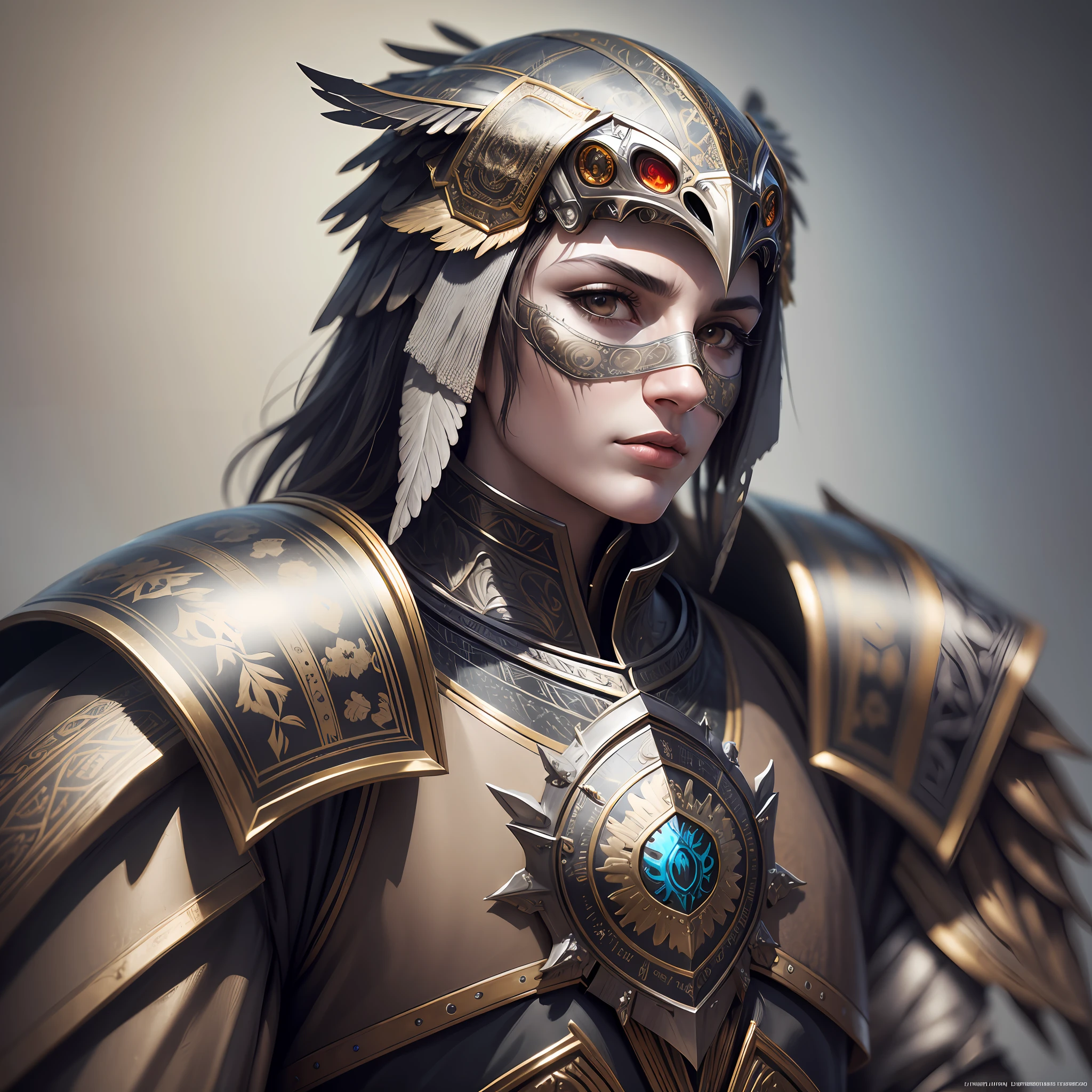 Majestic anthropomorphic Vulture Knight, portrait, finely detailed armorcinematiclighting, intricate metal filigree desiqn, 4k, 8kunreal engineoctane render --auto --s2