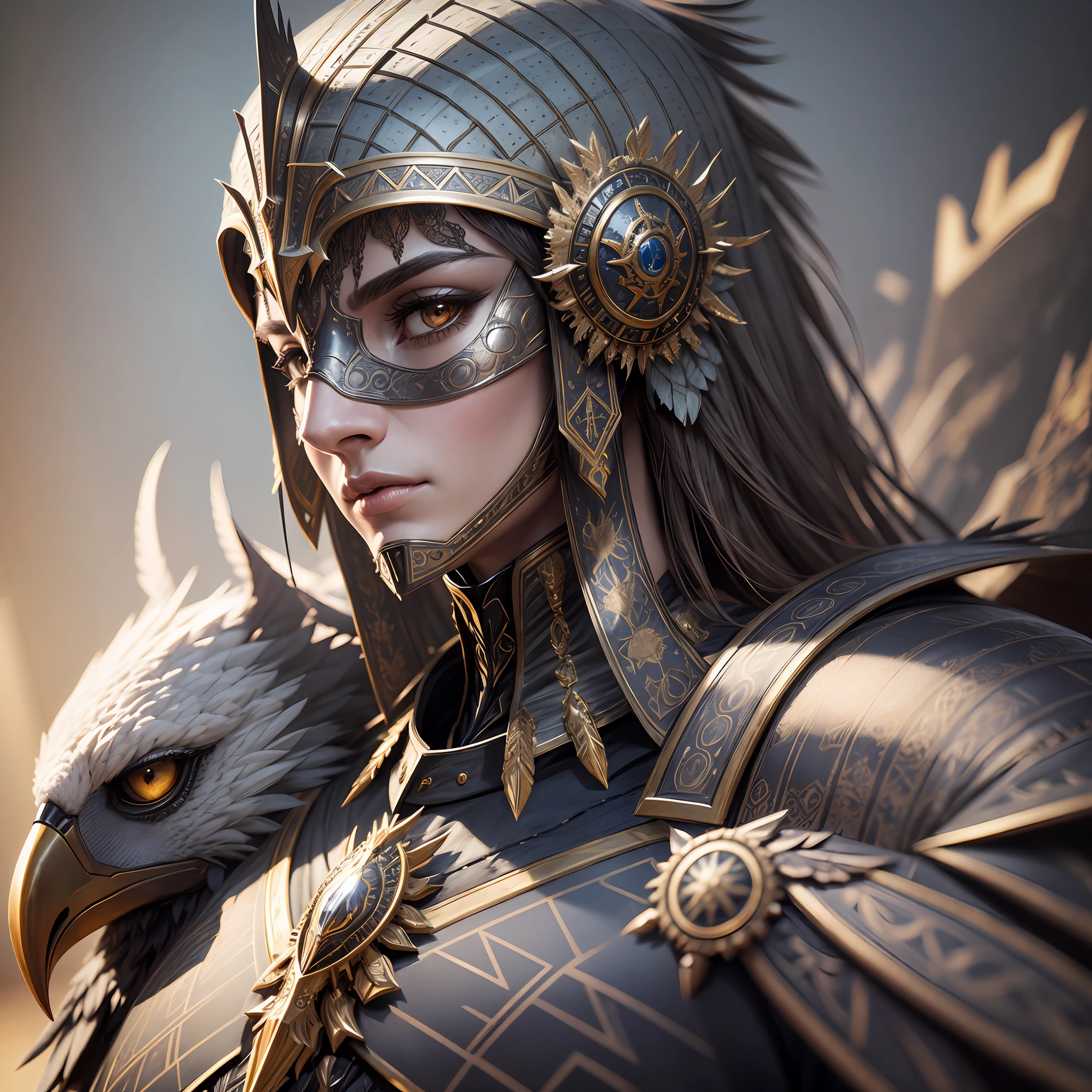 Majestic anthropomorphic Vulture Knight, portrait, finely detailed armorcinematiclighting, intricate metal filigree desiqn, 4k, 8kunreal engineoctane render --auto --s2