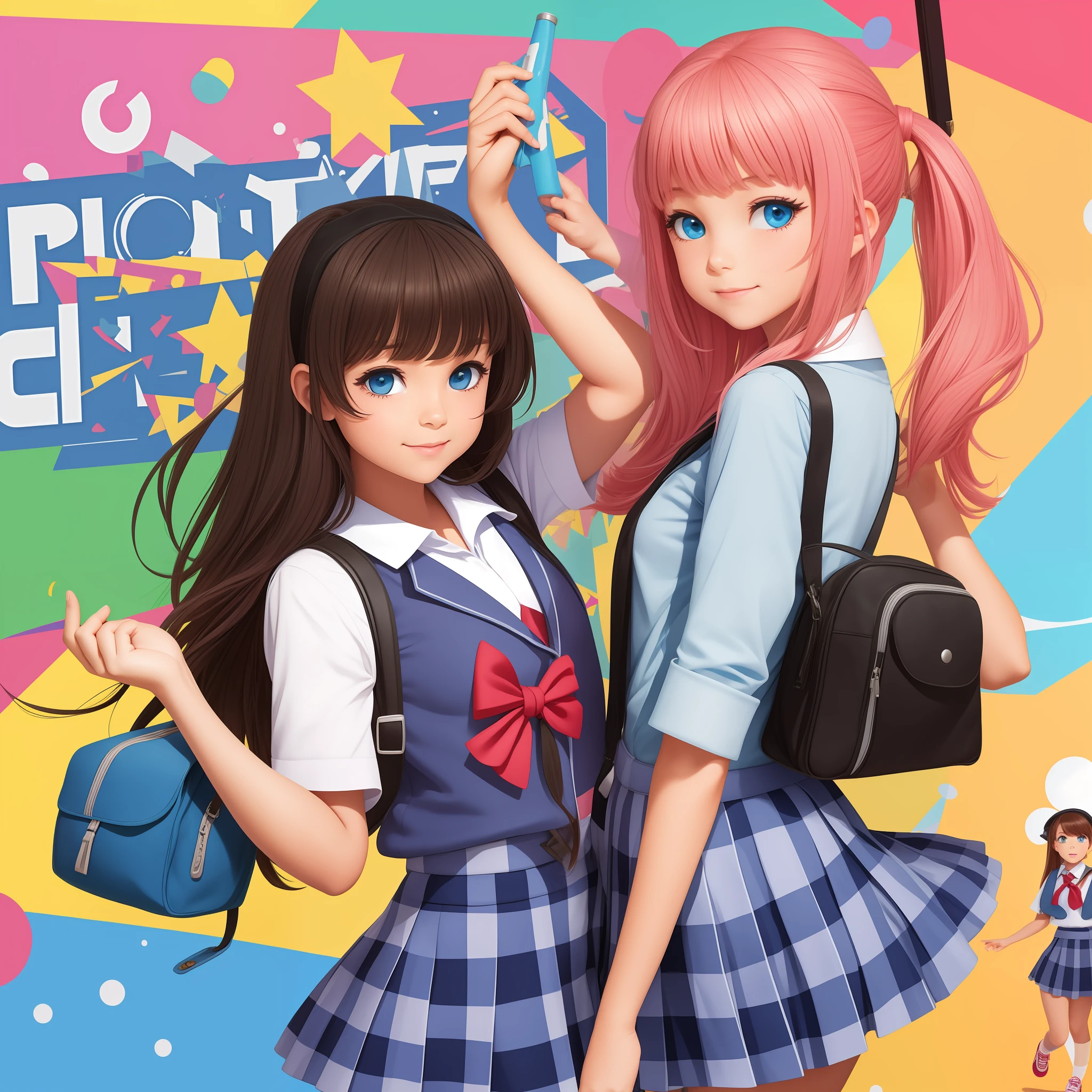 Pop and catchy schoolgirl youth