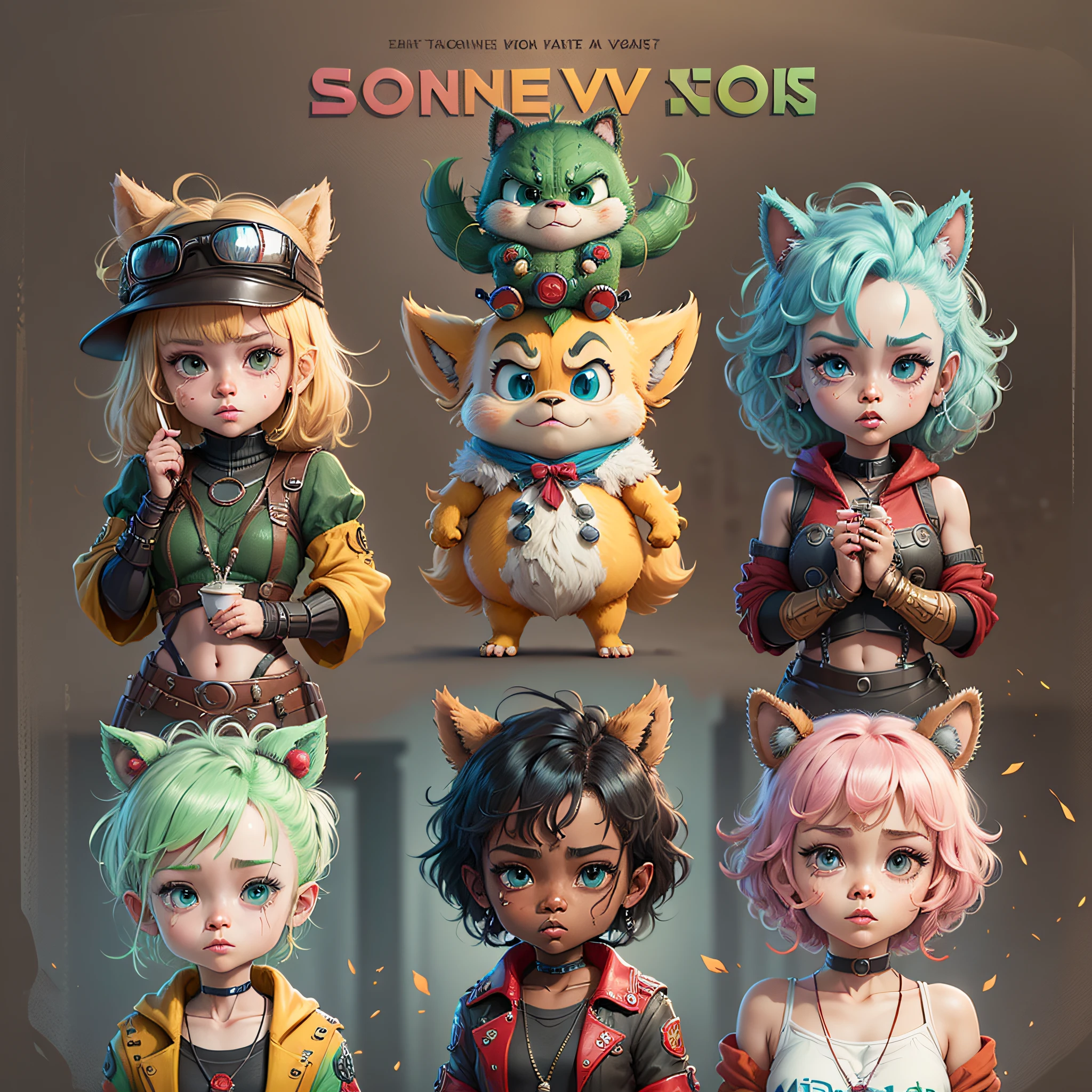 Create some new characters, based on cartoons --auto --s2