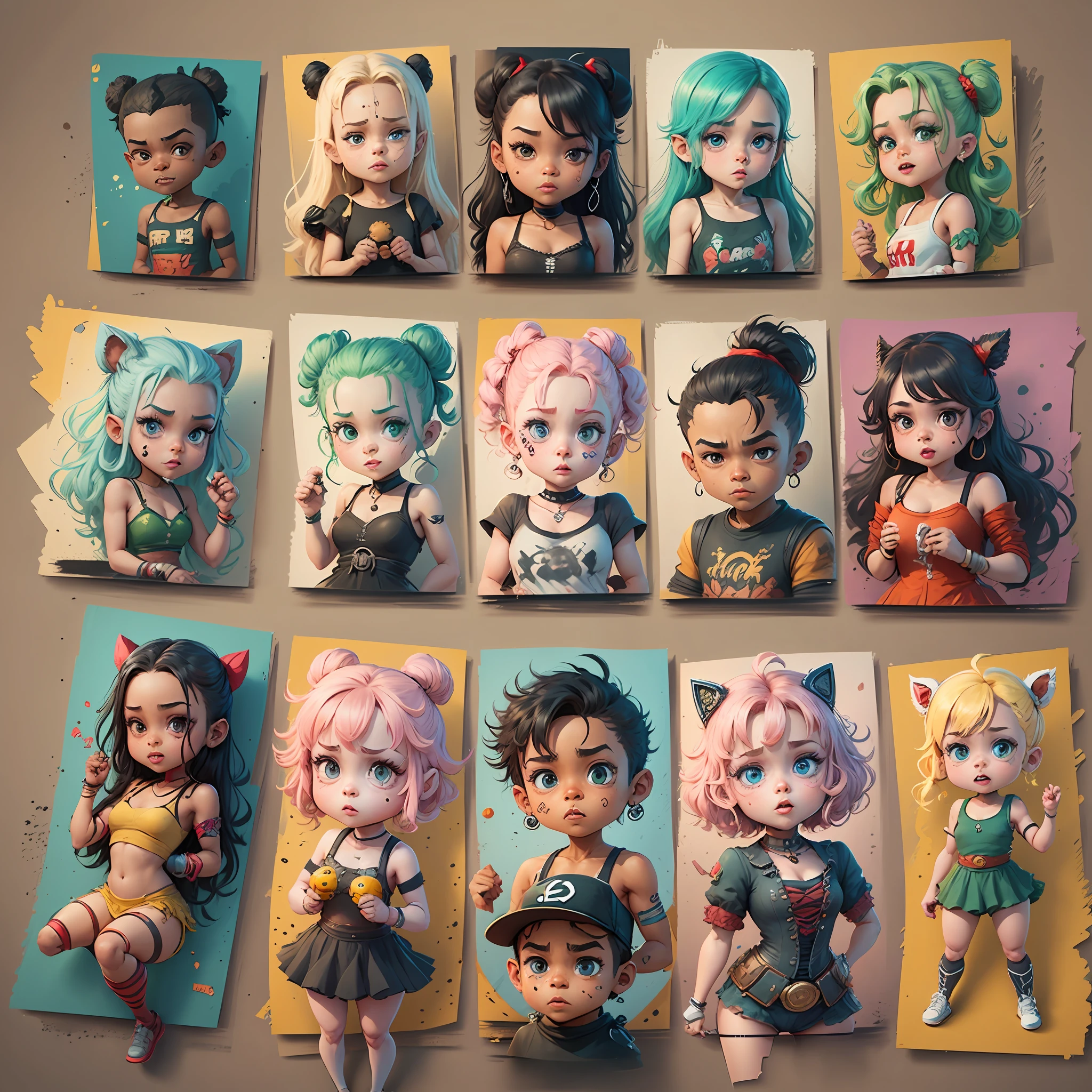 Create some new characters, based on cartoons --auto --s2
