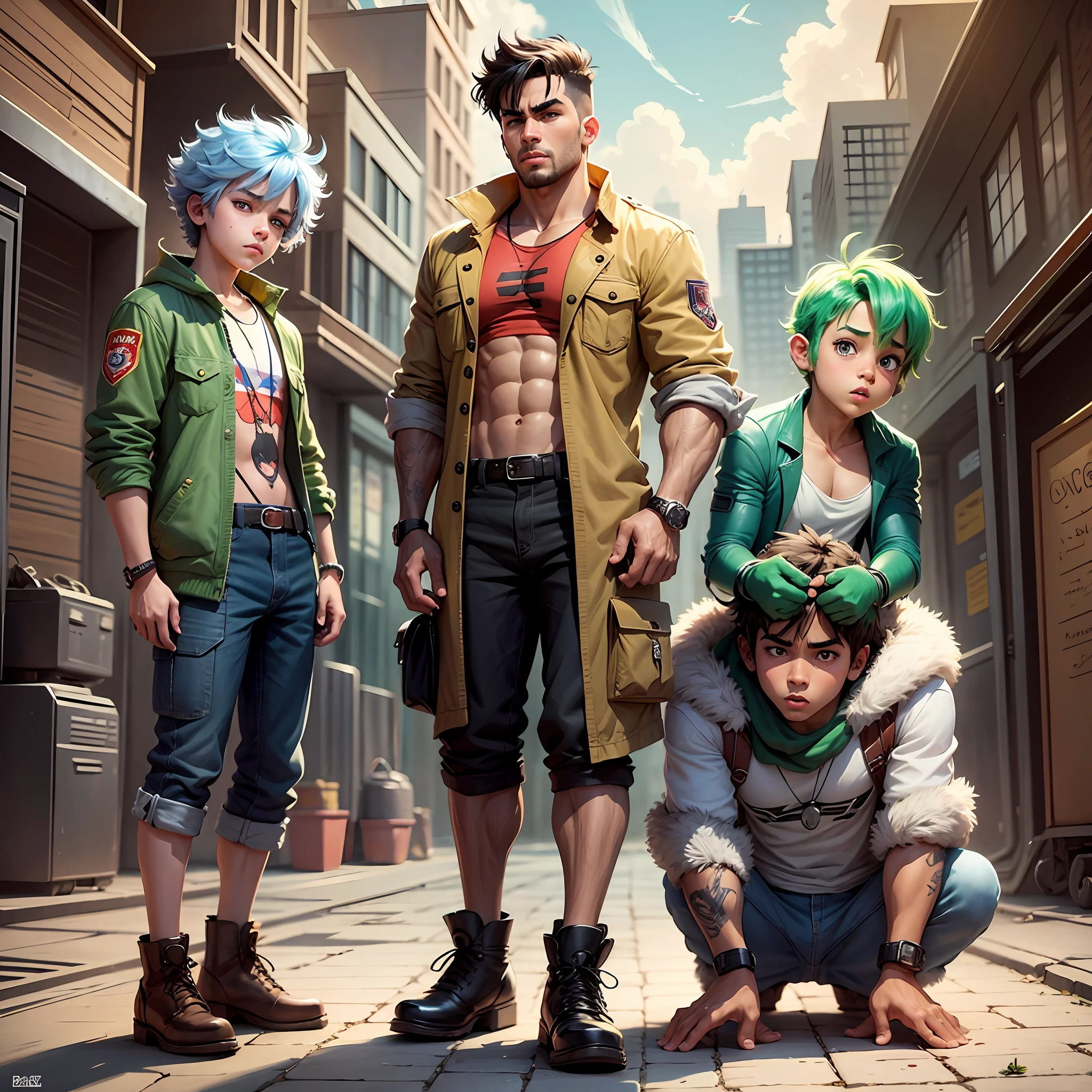 Create some new characters, boys, based on cartoons --auto --s2