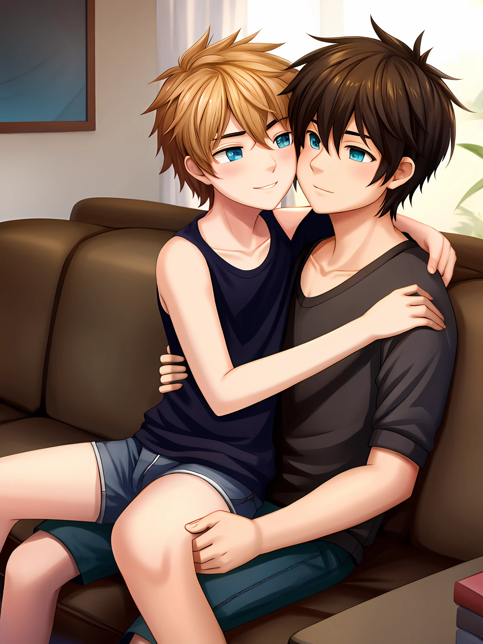 A age guy sitting on your boyfriends'lap