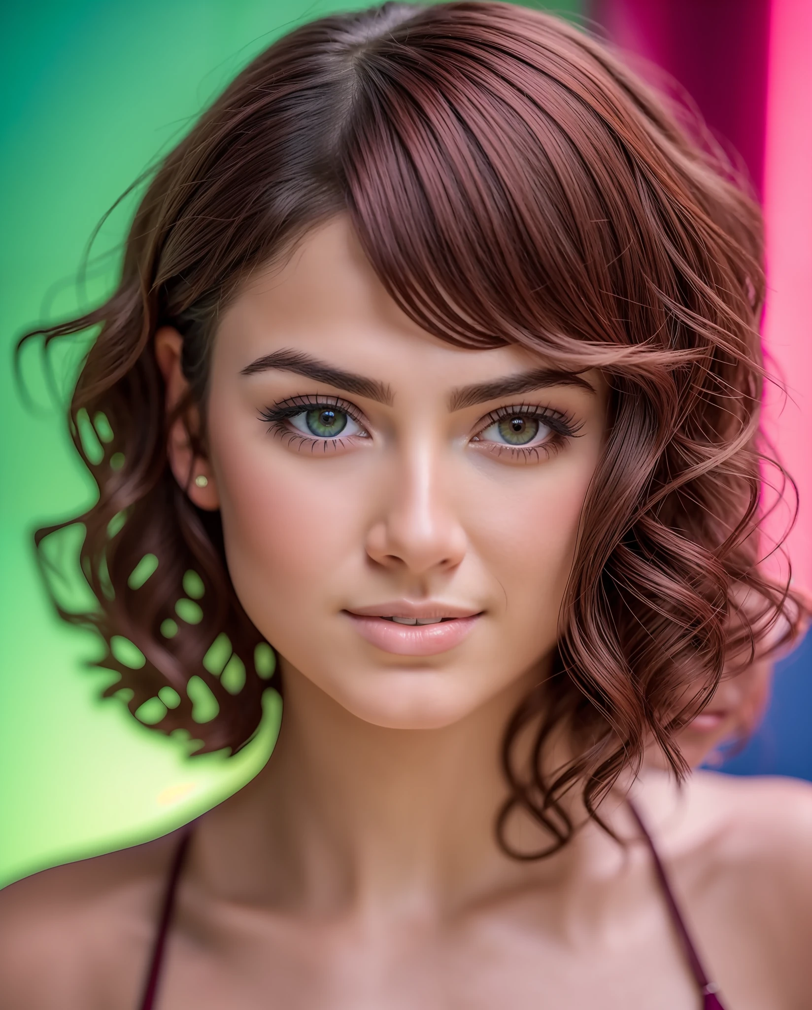 young Maksim, (portrait in the style of Yuri Arkurs, Todd Schorr), makeup, background chroma key Khokhloma
(short wet hair mahogany: 1.2),(deep detail of eyes and skin: 1.2),smile,
Correct Body Anatomy, RAW, Highly-Professional Light, Detailed, Perfect Gradient, Masterpiece, DSLR, 8k UHD,
Canon EOS RP Body, HTF, ISO200, f/2.8, 70mm
