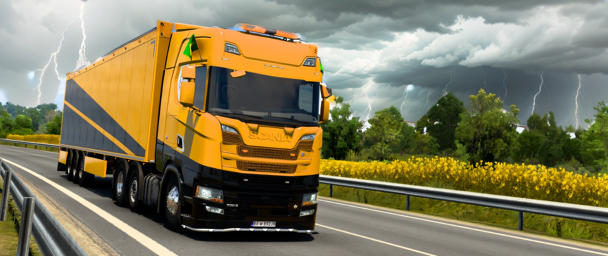 overcast sky with thunder and lightning --auto --s2
