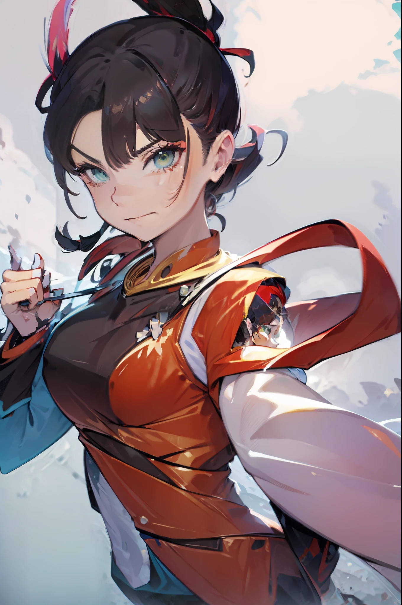 extraordinary lustration, plano de fundo, misturado-Idioma_Texto, letras japonesas em graffit ,::yoji shinkawa style ::2.0 comix illustration style,tatoon style , comic book style ,beautiful woman with long hair rosa degradê ultra detailed, (beautiful and clear background:1.2),, fantastic paintings ,graffit style, flowers, olhos altamente detalhados , a t-shirt or dressed in a white blouse underneath, with both fists in a fighting position, and bracelets, fighting against an enemy, with long hair , stained glass colored, out, vibrant, alphonse mucha style, fantastic paintings by joe madureira ,high quality, art,kelly brook beautiful woman with long rosa degradê hair , freedom, soul, digital illustration, comic style, perfect anatomy, centered, approaching perfection, dynamic, highly detailed, watercolor painting, artstation, concept art, smooth, sharp focus, illustration, art by carne griffiths and wadim kashin,big breast,alone anime girl with a medium lenght pose and cute clothes, short pastel , heterochromia, perfect anatomy, centered, approaching perfection, dynamic, highly detailed, character sheet, artstation, concept art, smooth, sharp focus, illustration, art by kim jung gi,, artgerm, carne griffiths and wadim kashin , sasha yakovleva, loish, jeremy mann, full body shot, character sheet, lightningwave, beautiful anime watercolor painting ,paint dripping by tim okamura, victor nizovtsev, greg rutkowski, noah bradley. trending on artstation, 8k, masterpiece, graffiti paint, fine detail, full of color, intricate detail, golden ratio illustration,monochromatic green background, masterpiece, best quality, high quality, highres, best quality, high resolution fix, bright amazing lighting, detail enhancement, best quality, high quality, highres, detail enhancement