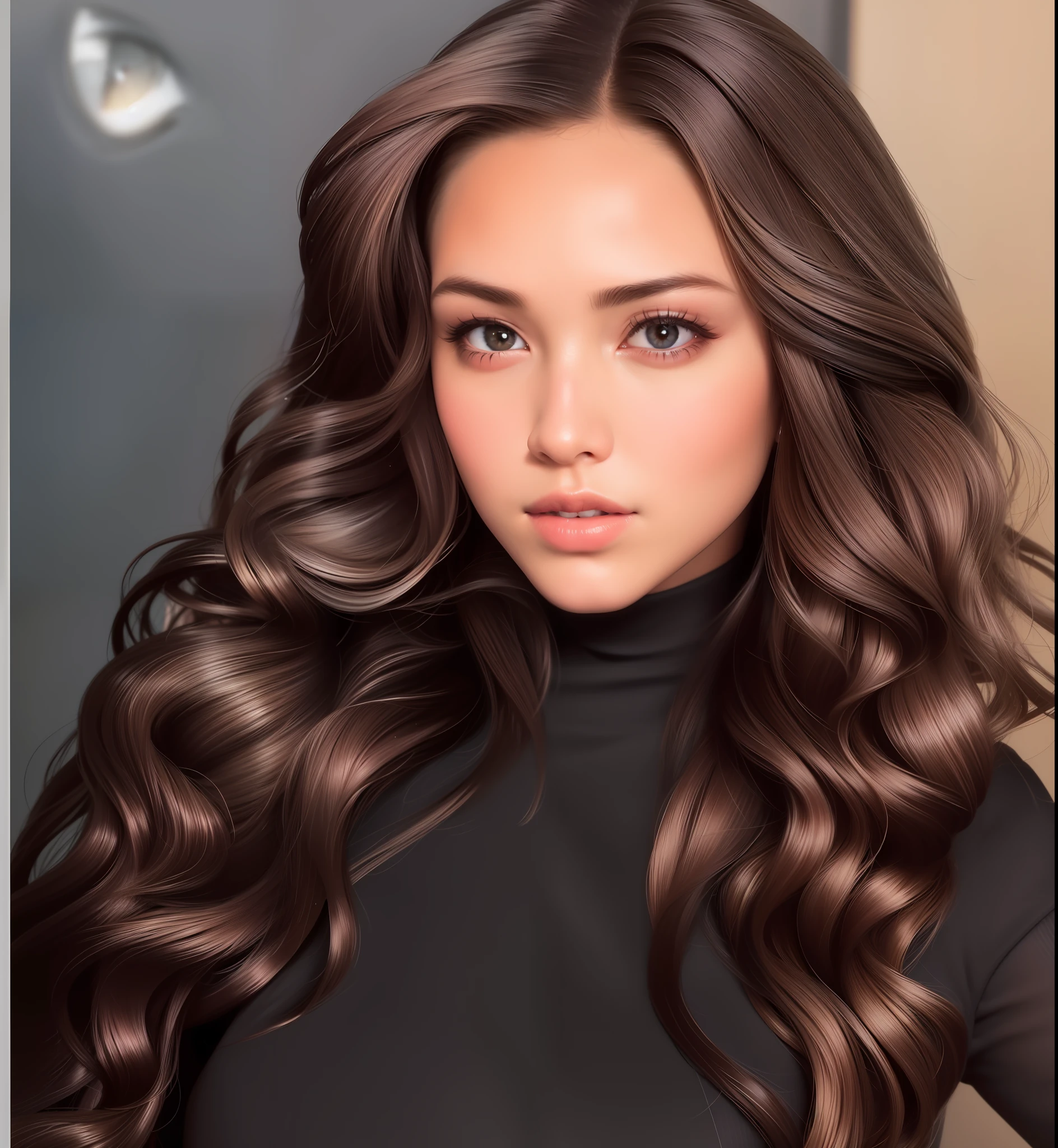best quality, masterpiece, (realistic: 1.2), 1 girl, brown hair, brown eyes,Front, detailed face, beautiful eyes, miss universe,