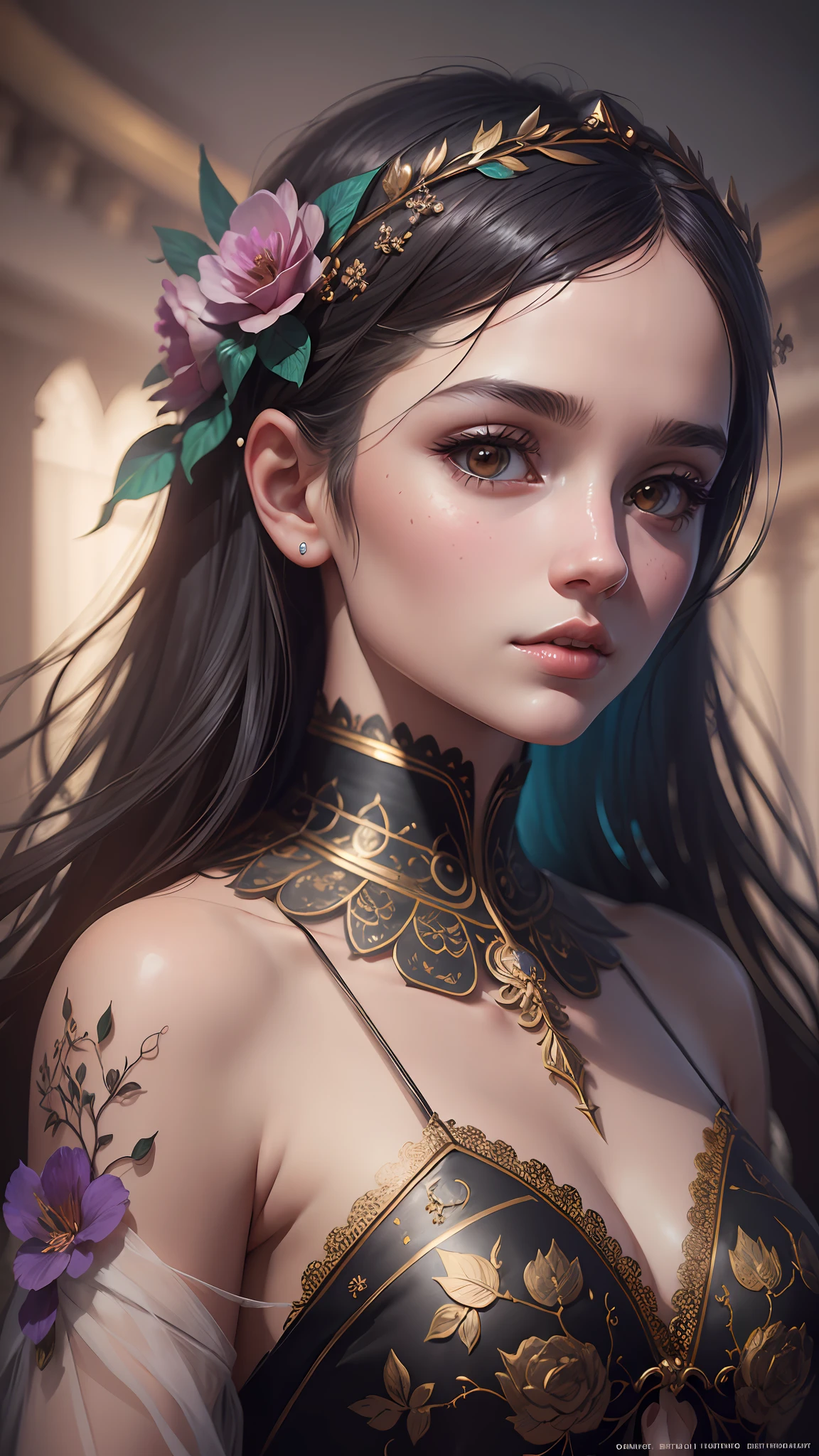 ethereal and aesthetic girl::3 intricate details, ornate, detailed illustration, octane render ::2 real girl, beautiful, trending on artstation, (((realistic))) --auto --s2