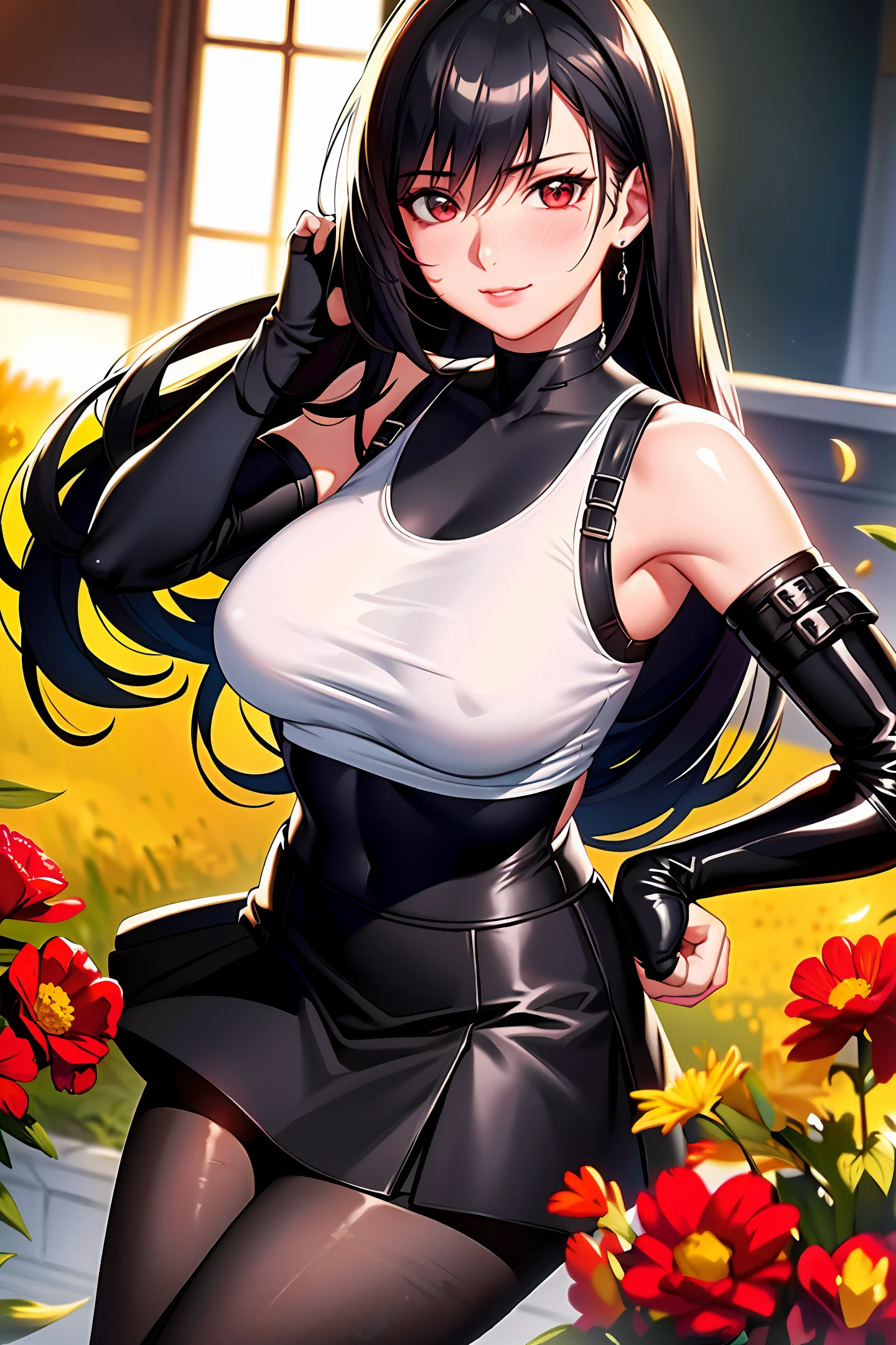 And
Erika_D32
Create
Prompts
Copy prompts
(8k, best quality, masterpiece: 1.2), (realistic, photo-realistic: 1.37), ultra-detailed, 1 girl, cute, solo, (tifa lockhart), (small breasts), (beautiful detailed eyes), (smile: 1.2), (mouth closed), erotic pose, dance, neon lights, depth of field, intense dark shadows, sharp focus, cars, motorcycles, good composition, bright green light, Final Fantasy, dating, (blush nose), single elbow, ankle boots, black hair, black skirt, black thighs, red boots, elbow gloves, elbow pads, fingerless gloves, stretched shirt, sports bra, (black skirt suspended), thighs, white tank top, full body, headrest, lips, beautiful face, long hair of low tie, (red_eyes), yellow flowers, (night: 1.3), intricate, bokeh, cinematic lighting, (Tetsuya Nomura)