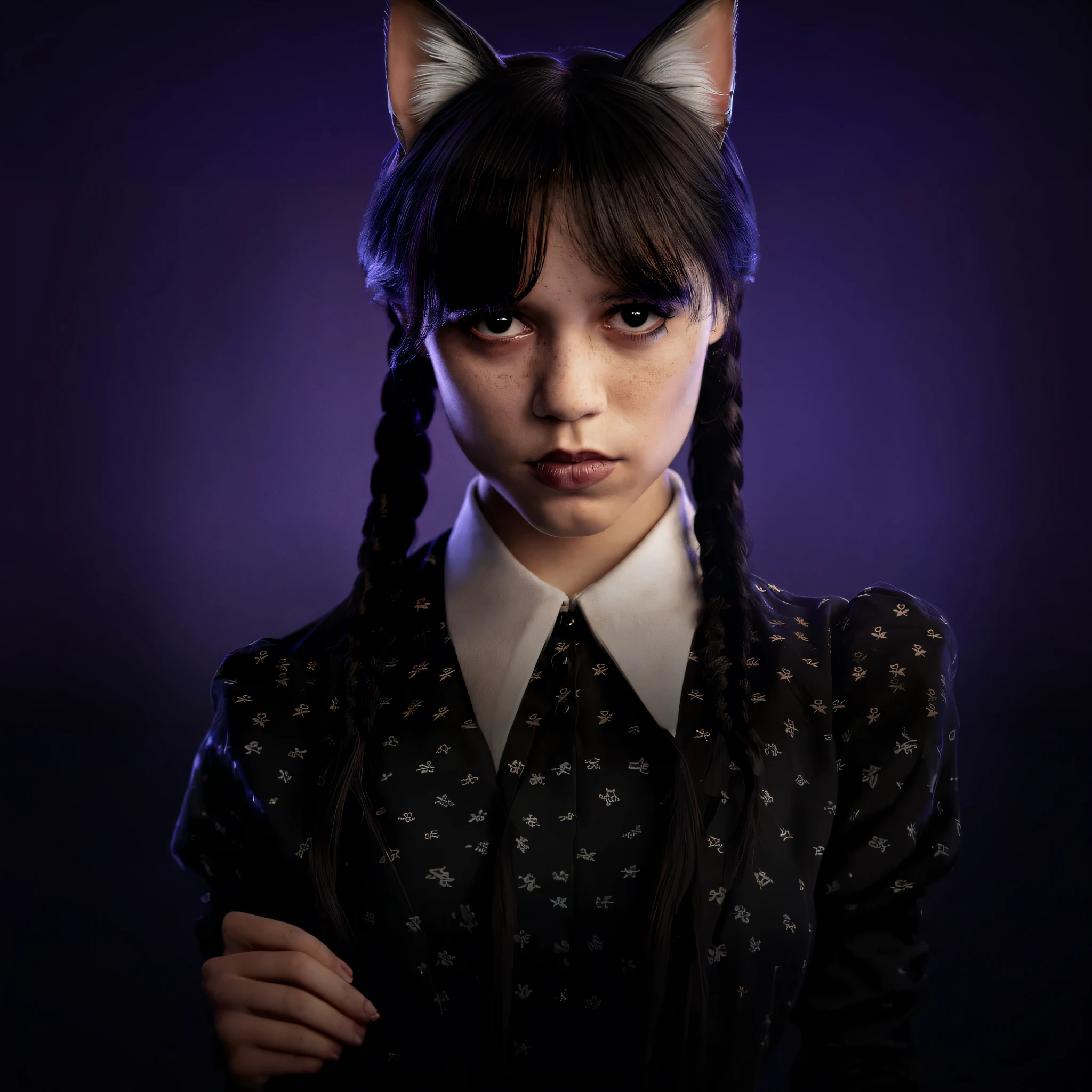 Catgirl, detailed hyper-realism face, cute face, beautiful girl, female player, (playing game in the game room), R-cup chest, full body, (use rgb headset), Very detailed, 8k, dark tone, dark shadow, glow in the dark, color rating of games, (HDR, UHD, 64k, best quality, RAW photography, best quality, best quality, masterpiece: 1.5), UHD, hd, 64k,  hyperrealism, Very detailed, full body, hyperrealism, Very detailed, in hyper-realistic detail, A hyper realistic detailed full body image, highly detailed, digital painting, Trend in artstation, 8KRAW quality