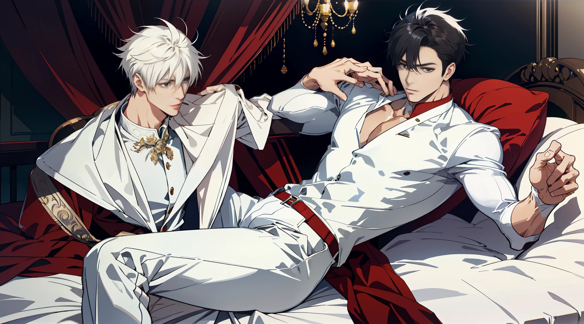 ((best resolution)), high-quality detail, smooth and polished lines, delicate shading, realistic anatomy,(slender frame:0.9),(not muscular upper body),sleek silhouette, slightly tousled hair, understated expression, natural lighting, scenic backdrop.