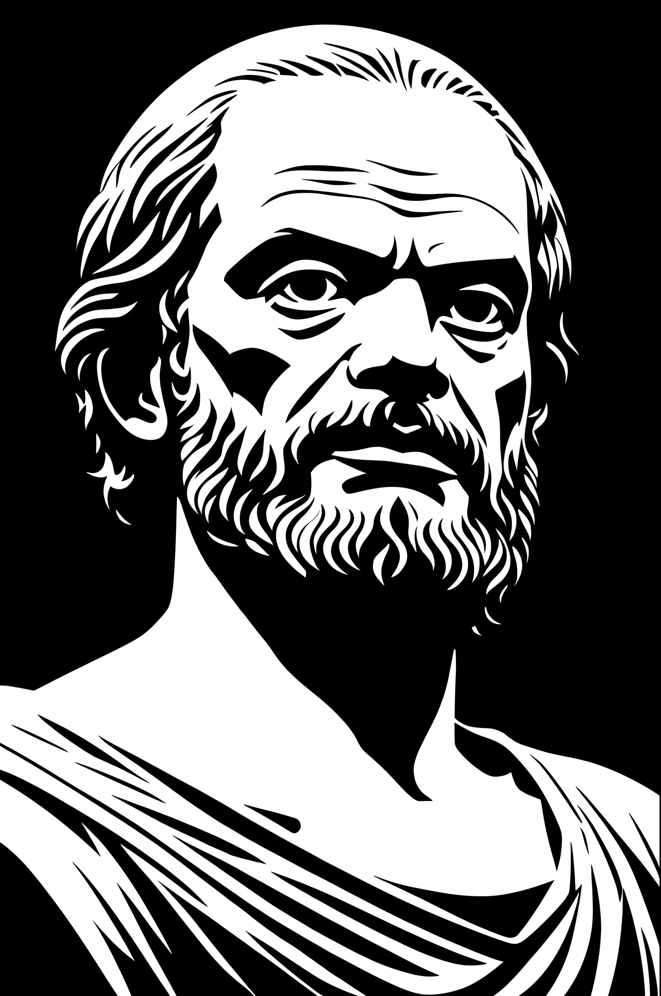 Socrates black background