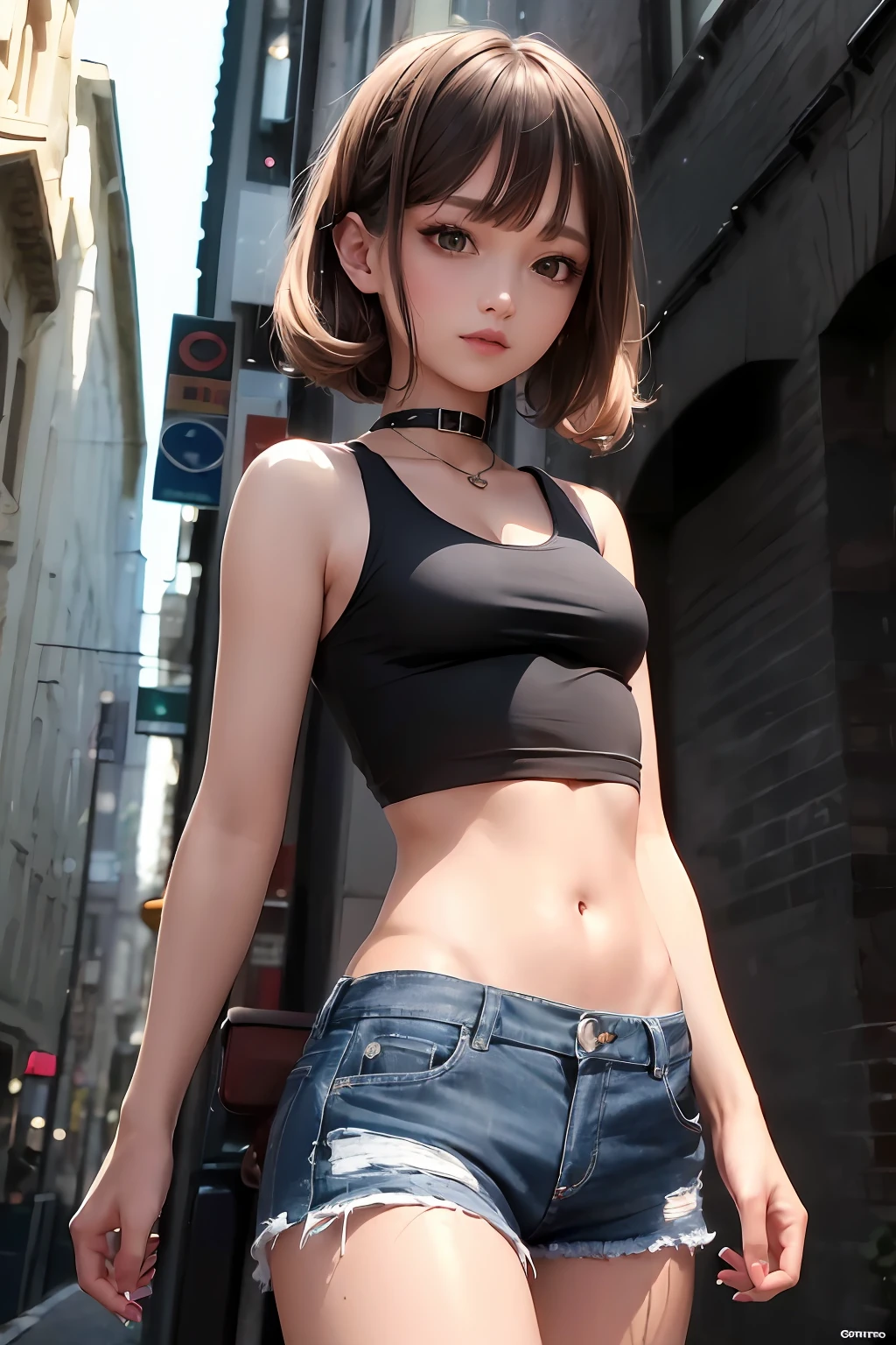 ((Best quality, 8k, Masterpiece :1.3)), 1girl, Pretty woman with emphasizing slender abs :1.3, (random hairstyles, Huge breasts :1.2), Casual outfit :1.2, Indoor, Ultra-detailed face, Detailed eyes, Double eyelid