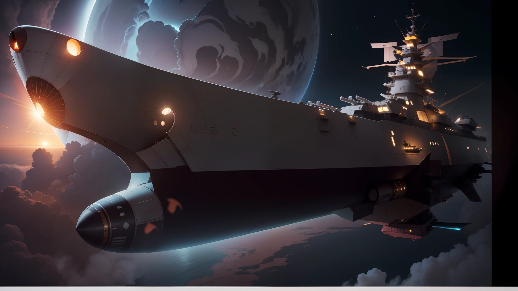 It contained a message from Iskandar in the Large Magellanic Cloud, 148,000 light-years away from Earth, asking him to come and receive the Cosmocleaner D, a radioactive removal device, and blueprints for a wave engine that would enable the warp necessary for outer space. Earth is sunk off the coast of Cape Bono at the end of the Pacific War and is equipped with this wave engine on a spaceship built to resemble a cover from the Japan Navy battleship "Yamato" sleeping on the seabed off the coast of Kyushu, and complete it as the space battleship "Yamato" to receive Cosmo Cleaner D. With Juzo Okita as the captain and crew members such as Susumu Kojima, Daisuke Shima, and Yuki Mori, the Space Battleship Yamato embarks on a journey of 296,000 light-years round trip to Iskandar with the last hope of humanity in a limited one-year grace period. After destroying the Gamirasu Pluto Forward Base and leaving the solar system, Yamato breaks through Gamilas' traps such as space mines and gas life forms, as well as natural phenomena such as protostar clusters, and steps out of the galaxy. Meanwhile, Gamilas Fuhrer Dessler, who begins to feel obtrusive about Yamato's existence, gives Shogun Domel the task of subjugating Yamato. Domel, who judged Yamato to be a strong enemy after fighting a battle on the dimensional fault, plans and executes a strategy to lure Yamato to Baran Star, the halfway point of Yamato's route, and destroy the entire Baran base, but fails due to a secret notice from a subordinate who reacts against the contents of the operation, and only the base is lost. Domel is therefore sentenced to death, but Dessler crushes the execution. Dessler's warmth gave him one last chance, and Domel led a small disc-shaped flagship equipped with an instantaneous material transfer device and led a fleet of three three-stage aircraft carriers and one combat aircraft carrier in a decisive battle between Yamato and the Seven Colors Cluster. Yamato struggles with a surprise attack