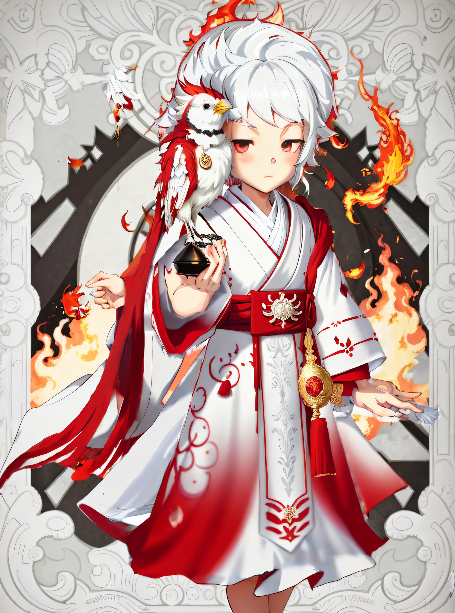 background with fire