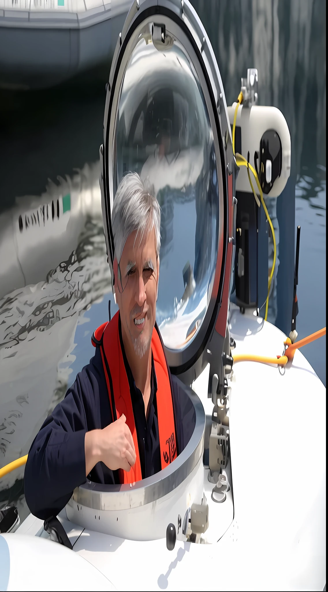 that man inside the submarine