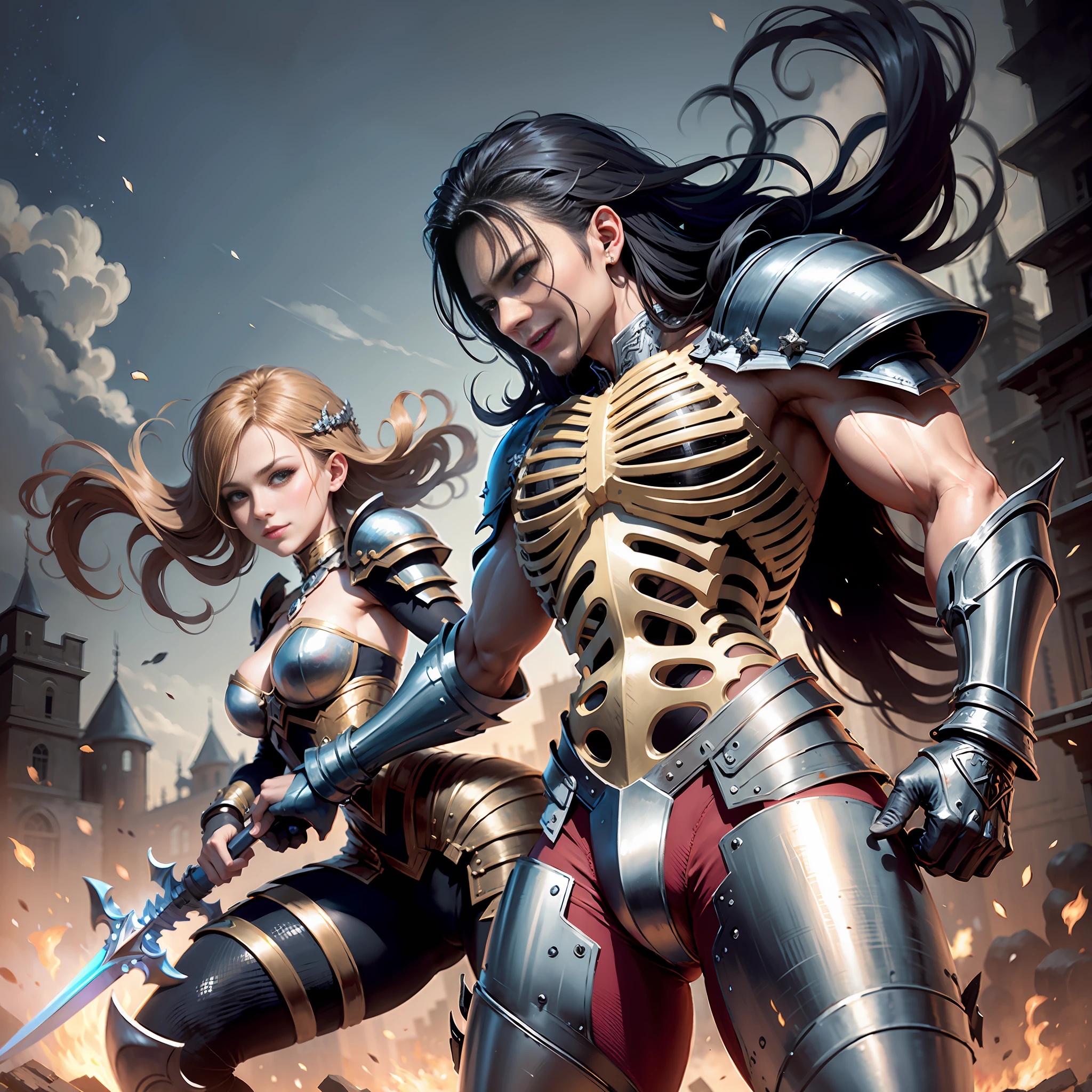 Redraw metal armor pants