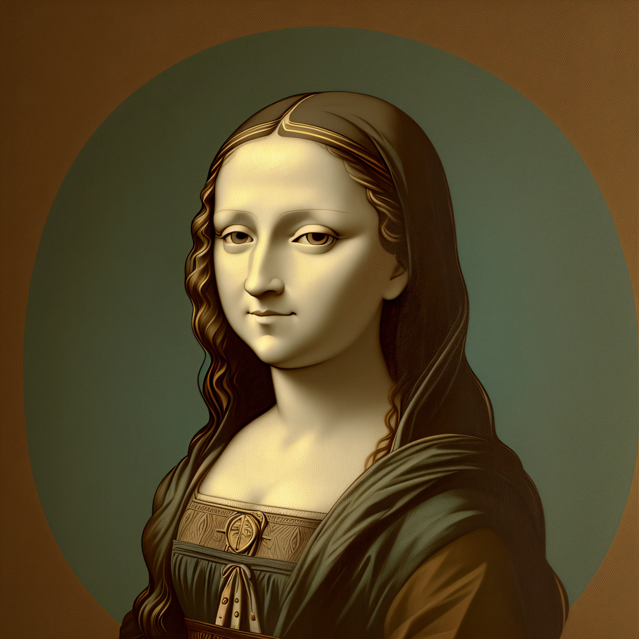 Monalisa, Digital Vector Art
