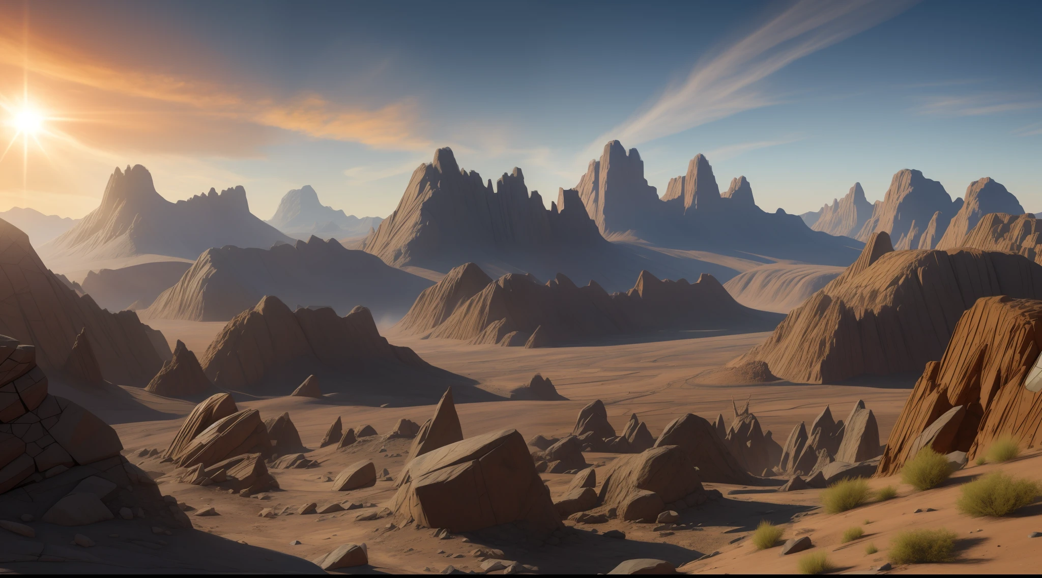 landscape, wastelands, radiation, high detail, 4k