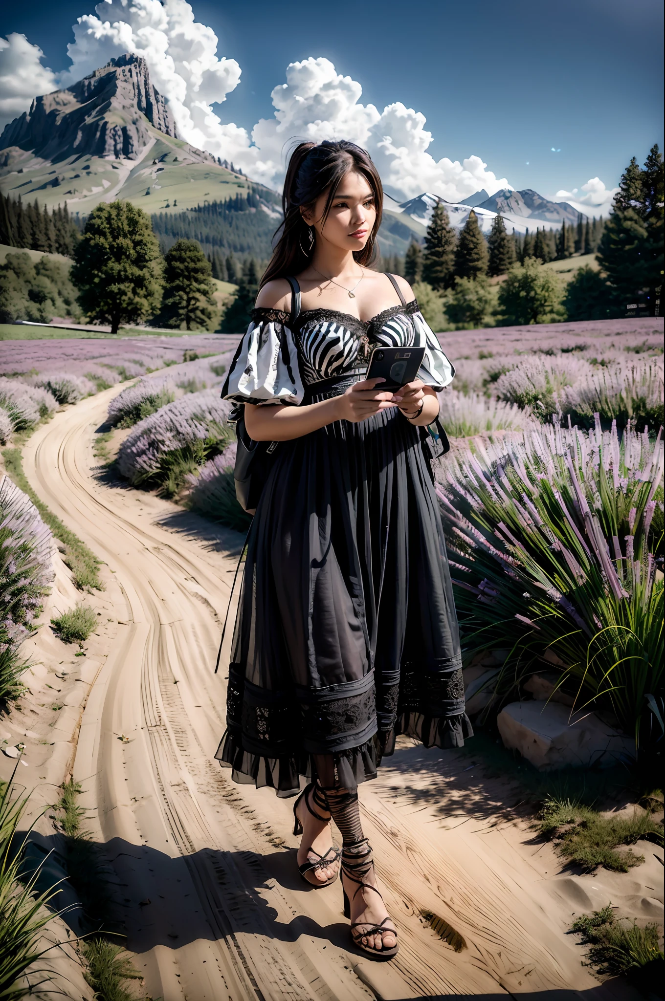 zebra holding a polaroid photo (realistic:1.3), finely detailed, quality, rembrandt lighting, (masterpiece:1.2), (photorealistic:1.2), (best quality), (detailed skin:1.3), (intricate details), dramatic, ray tracing, (Meadow, Sun, Clouds, Field, Agriculture, Starlight, Hiking trail)