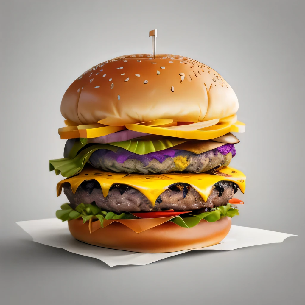 best quality, masterpiece, (burger:1.2), simple background, white background atlas