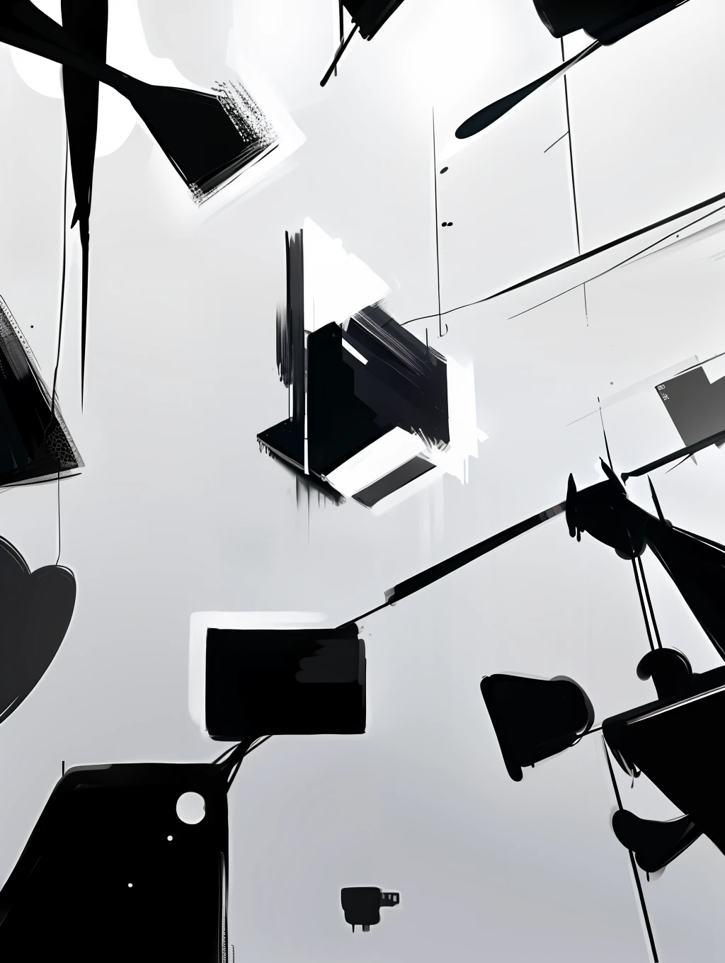 Create minimalist abstract graphic art