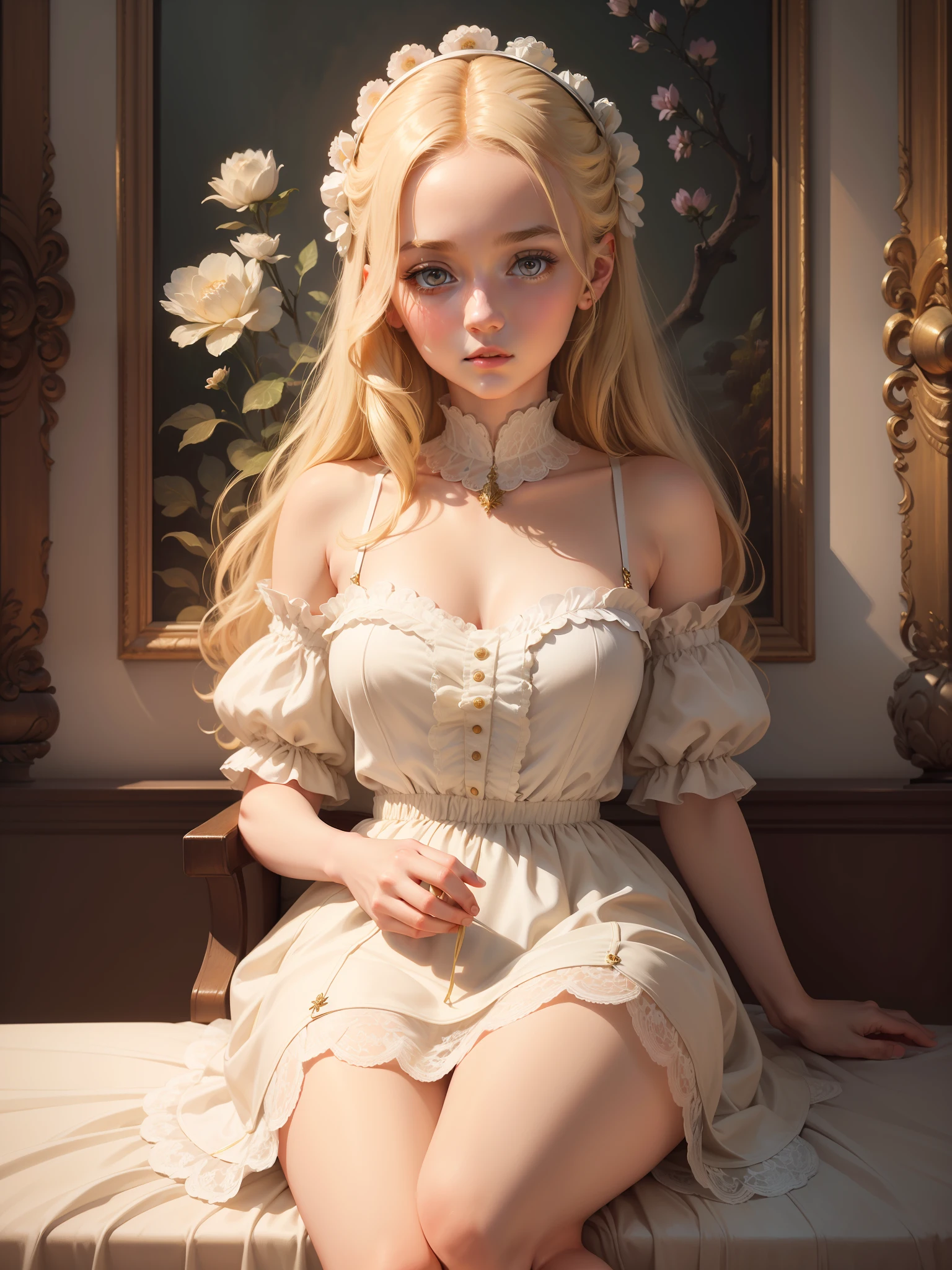 masterpiece, best quality, an extremely delicate and beautiful girl,an extremely delicate and beautiful, world masterpiece theater, ultra-detailed, highly detailed, best quality, blonde hair, highres, extremely detailed,1girl, best quality, illustration, looking at viewer, impasto, canvas, oil painting, realistic, realist ,real,