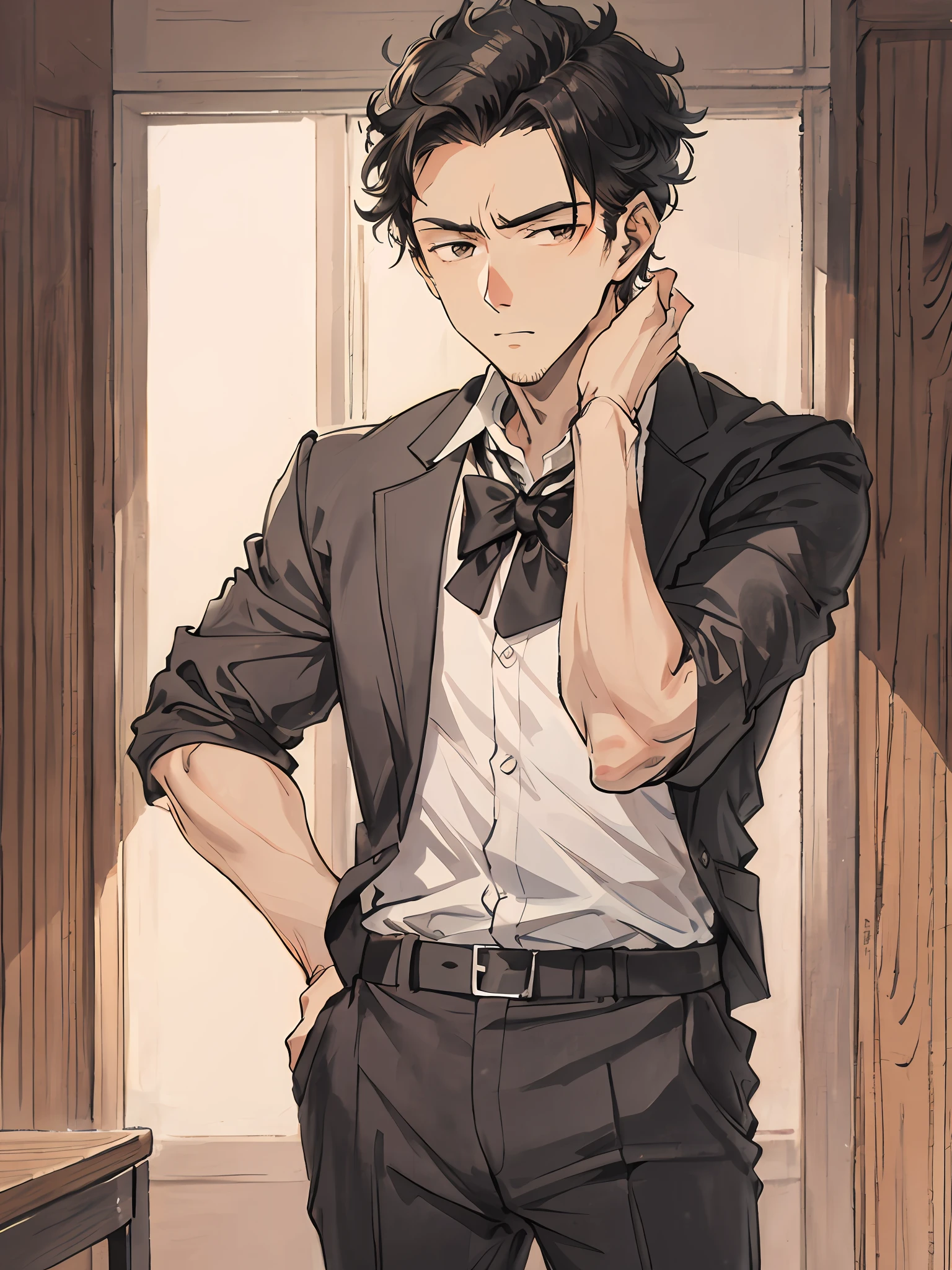 A handsome teacher man, 1guy, shy