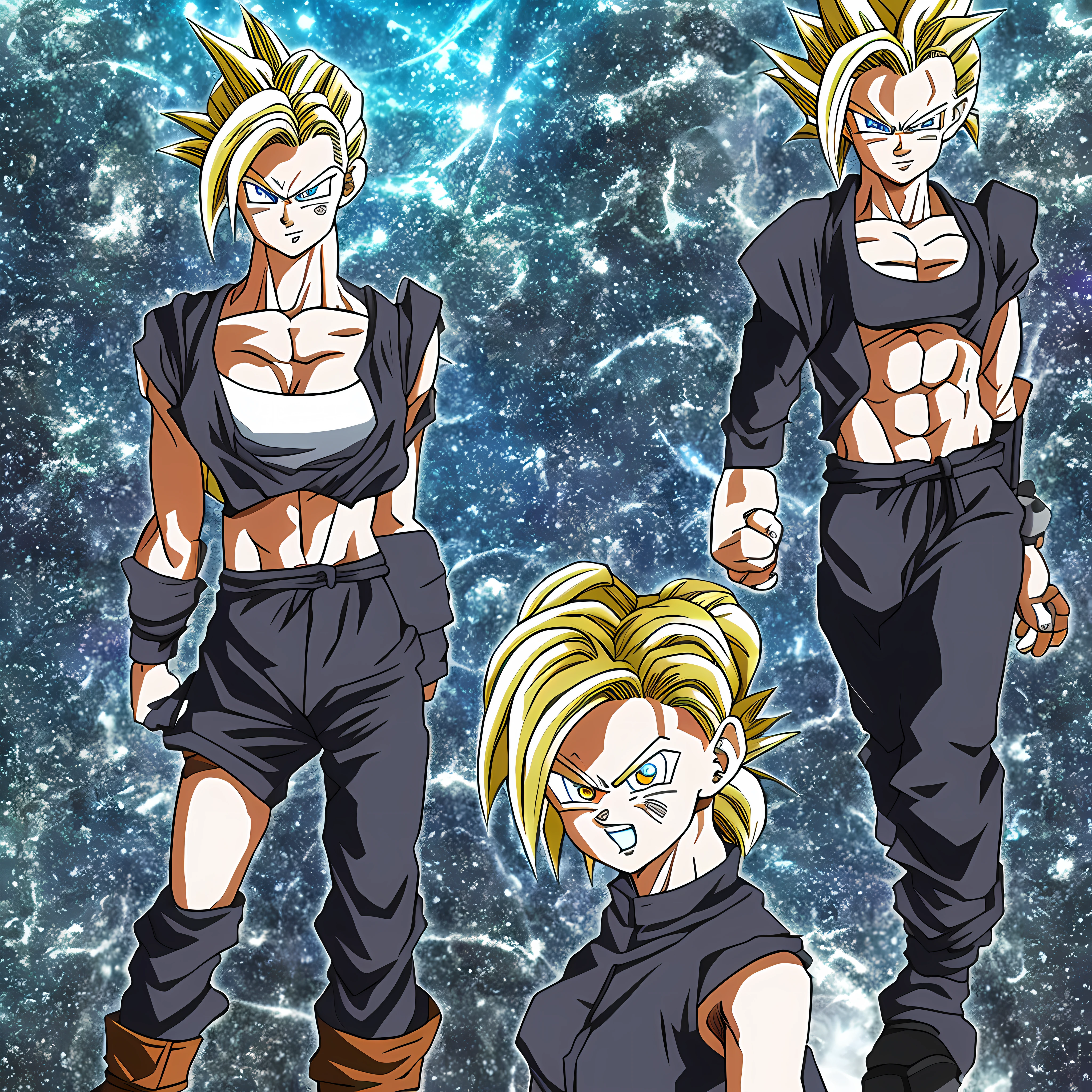 Android 18 anime Dragon ball z, full body, visual novel --auto --s2