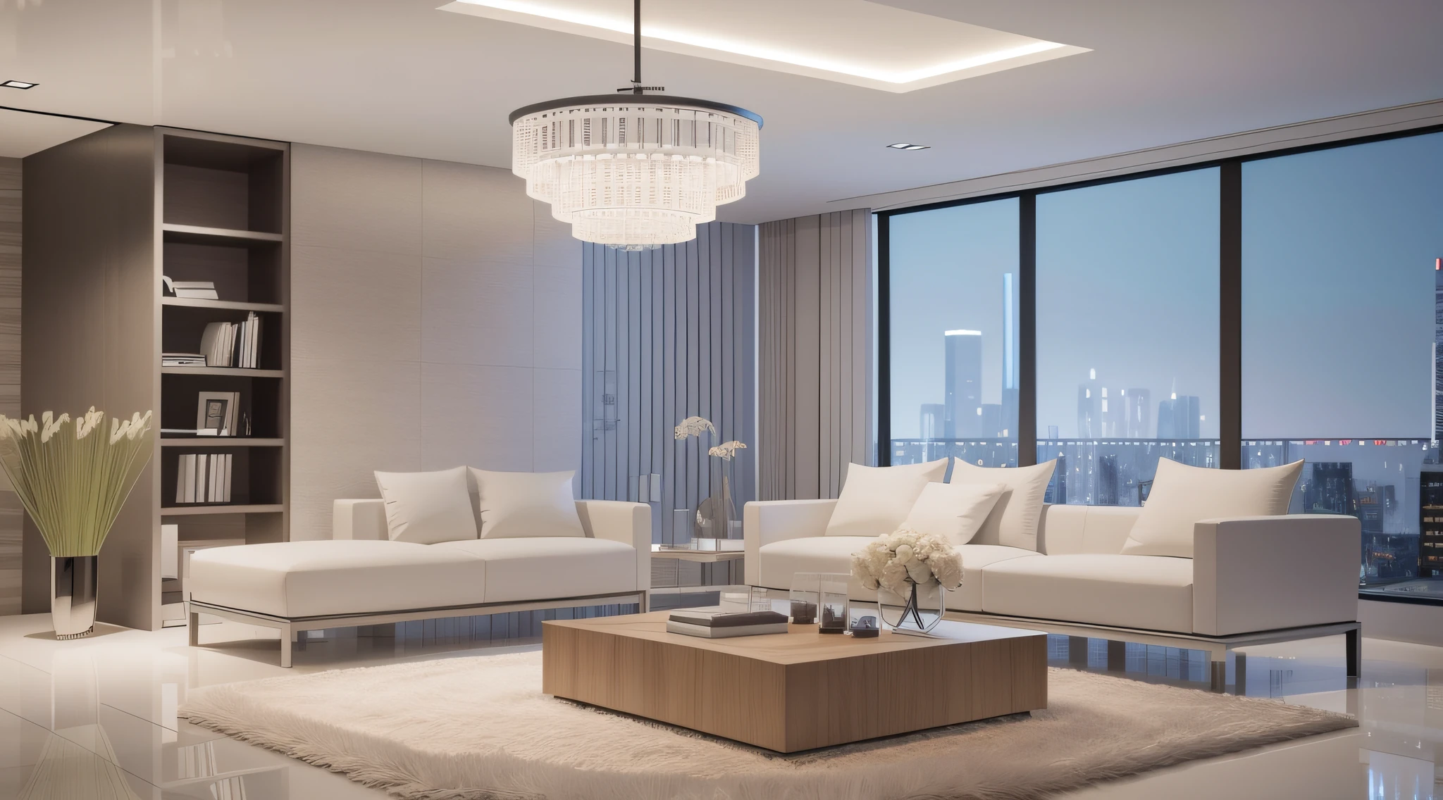 Modern minimalist interior design, masterpiece, 3D rendering, realistic, detailed, realistic, textured