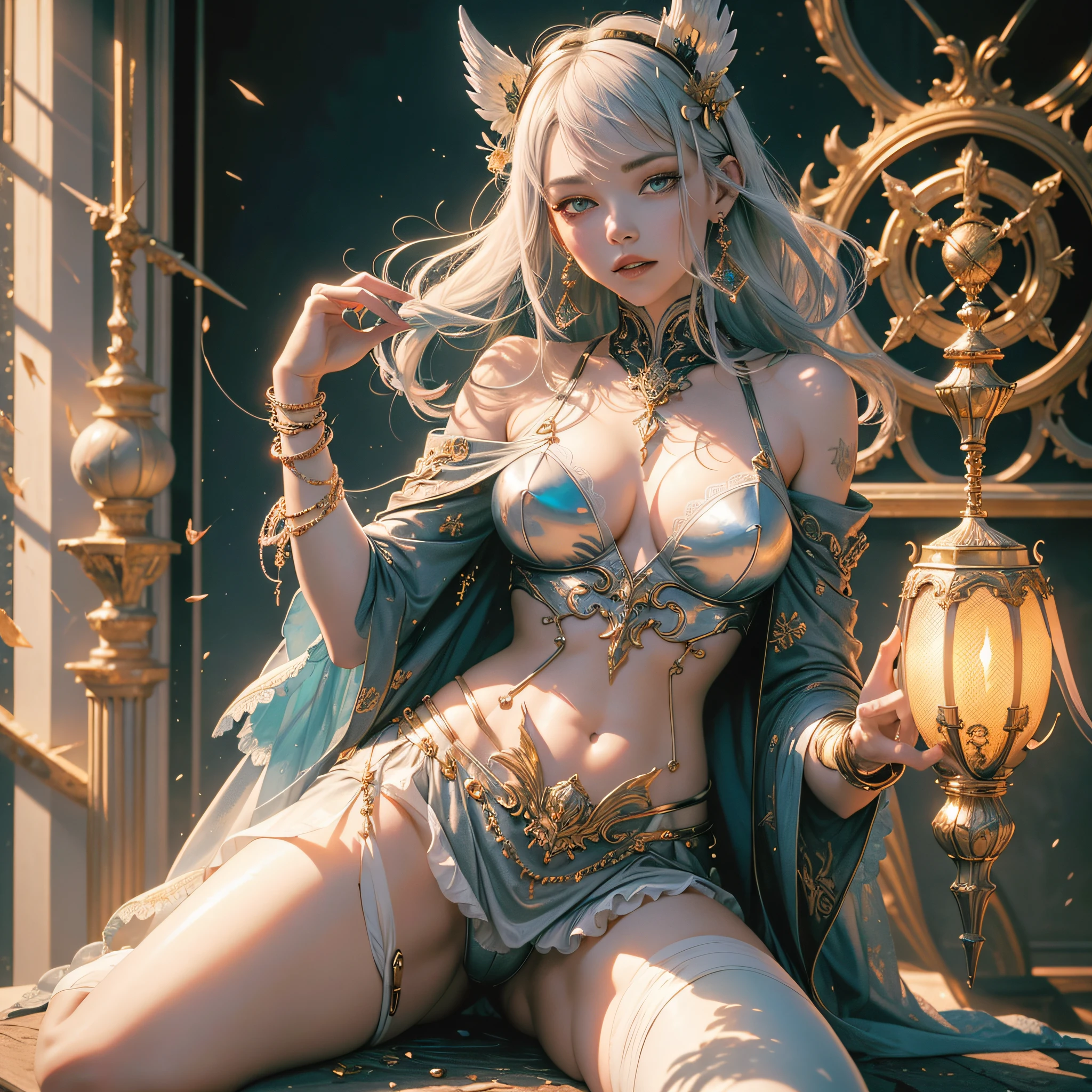 Female Mechanized sympathetic familiar adaptable "Heavy Metal" muse (EOS R6 135mm 1/1250s f/2.8 ISO400) dominant scepter wood burnt incandescent engravings submit bottom angle:1.3 close:1.3 Will-o'-the-wisp women walk slow down guitar Dazzling Cosplay Anya Taylor aristocratic jacket 39years SunLight luminescence ultra pro-photorealistic best detail qualities precise details:1.3 SLR resolution perfection graduated improved depths Ultra Octane rendering UHD XT3 16K DSLR HDR UnrealEngine5 real shadows 3d analog:1.2 sharpened body:1.3 face soft lazuli eyes opals turquoise delicate mouth open teeth smile Indigo hairstyle short ecstatic:1.0.3 symmetrical athlete muscular bodies oiling cape levitating bridal-dress shoulders off:1.0.1 shirt white sneakers lace lace clavicles papillotes proportion thick corsait leathers covers:1.3 satin felt navel deep voluminous bristles skirt loose bristles swinging spinels Covers revealing imposing hairy pubis severe scarlet weighting obvious covered:1.3 underwear waists lousses legs thick thighs boots solid voluminous gothic ornate ruby DoF equirectangular 360 monastery marble background:1.2 statue mannequin dramatic throne support wearing fully clothed armor heavy chrome metallic covered flat bands fathoms richly decorated coppers:1,2 fullbodye White Lilies Pearl decorated with gold embroidered rune plasma glyphs lava Tourmaline Crystalline gardian "Chivalrous" (by Michelangelo) conceptual (masterpiece 1,3) Unity aesthetic [(art by Willi Baumeister:1.1) (art by John T. Biggers:1,2)::17] Alessandro Casagrande, Greg Rutkowski, Sally Mann Guweiz and James Jean by CGSCOSITY tattoo, various etc.