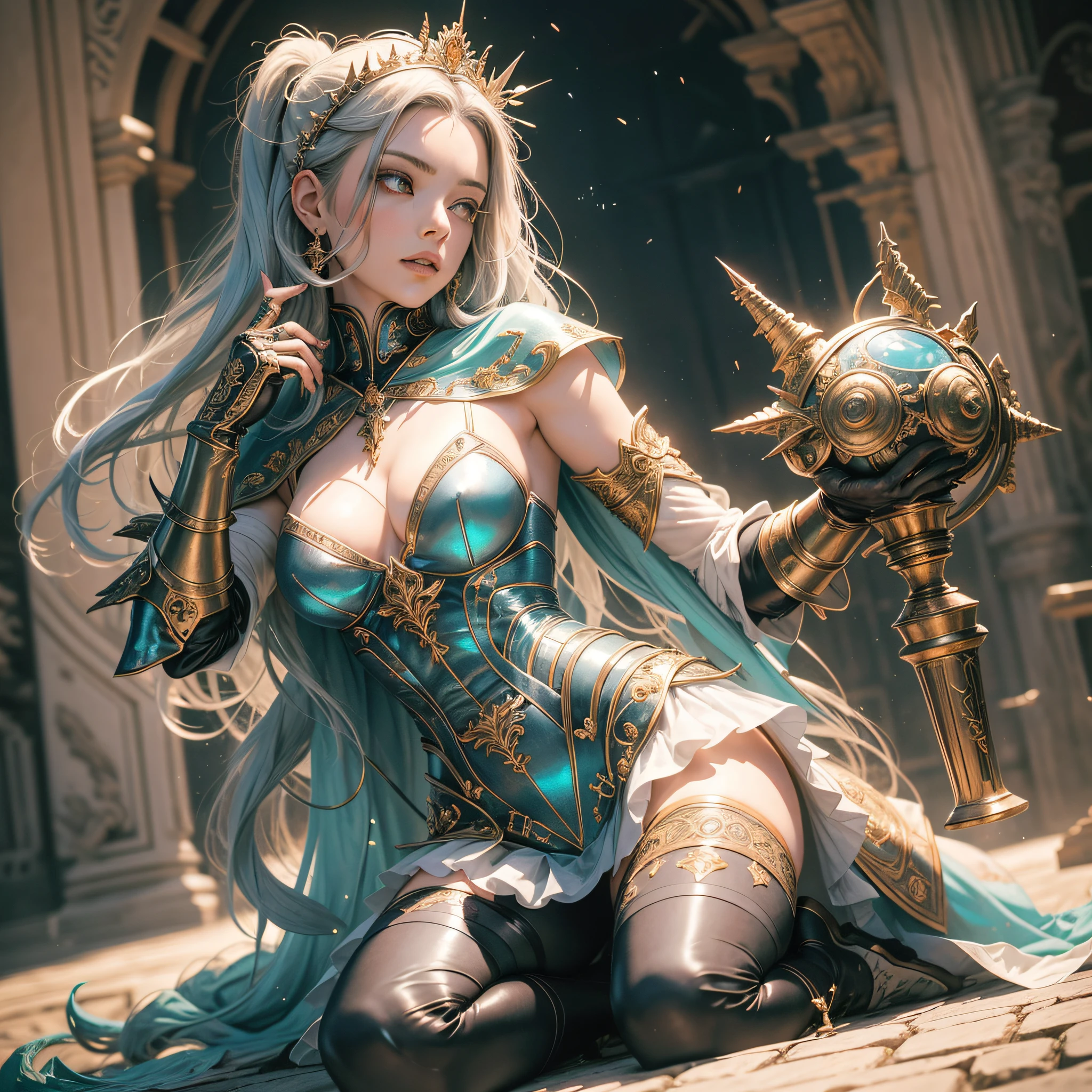 Female Mechanized sympathetic familiar adaptable "Heavy Metal" muse (EOS R6 135mm 1/1250s f/2.8 ISO400) dominant scepter wood burnt incandescent engravings submit bottom angle:1.3 close:1.3 Will-o'-the-wisp women walk slow down guitar Dazzling Cosplay Anya Taylor aristocratic jacket 39years SunLight luminescence ultra pro-photorealistic best detail qualities precise details:1.3 SLR resolution perfection graduated improved depths Ultra Octane rendering UHD XT3 16K DSLR HDR UnrealEngine5 real shadows 3d analog:1.2 sharpened body:1.3 face soft lazuli eyes opals turquoise delicate mouth open teeth smile Indigo hairstyle short ecstatic:1.0.3 symmetrical athlete muscular bodies oiling cape levitating bridal-dress shoulders off:1.0.1 shirt white sneakers lace lace clavicles papillotes proportion thick corsait leathers covers:1.3 satin felt navel deep voluminous bristles skirt loose bristles swinging spinels Covers revealing imposing hairy pubis severe scarlet weighting obvious covered:1.3 underwear waists lousses legs thick thighs boots solid voluminous gothic ornate ruby DoF equirectangular 360 monastery marble background:1.2 statue mannequin dramatic throne support wearing fully clothed armor heavy chrome metallic covered flat bands fathoms richly decorated coppers:1,2 fullbodye White Lilies Pearl decorated with gold embroidered rune plasma glyphs lava Tourmaline Crystalline gardian "Chivalrous" (by Michelangelo) conceptual (masterpiece 1,3) Unity aesthetic [(art by Willi Baumeister:1.1) (art by John T. Biggers:1,2)::17] Alessandro Casagrande, Greg Rutkowski, Sally Mann Guweiz and James Jean by CGSCOSITY tattoo, various etc.